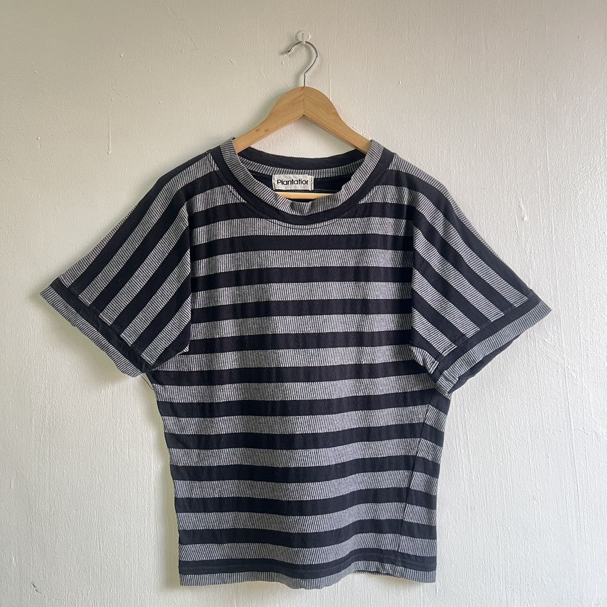 Issey Miyake × Japanese Brand PLANTATION BY ISSEY MIYAKE STRIPE TEE Size US S / EU 44-46 / 1 - 1 Thumbnail