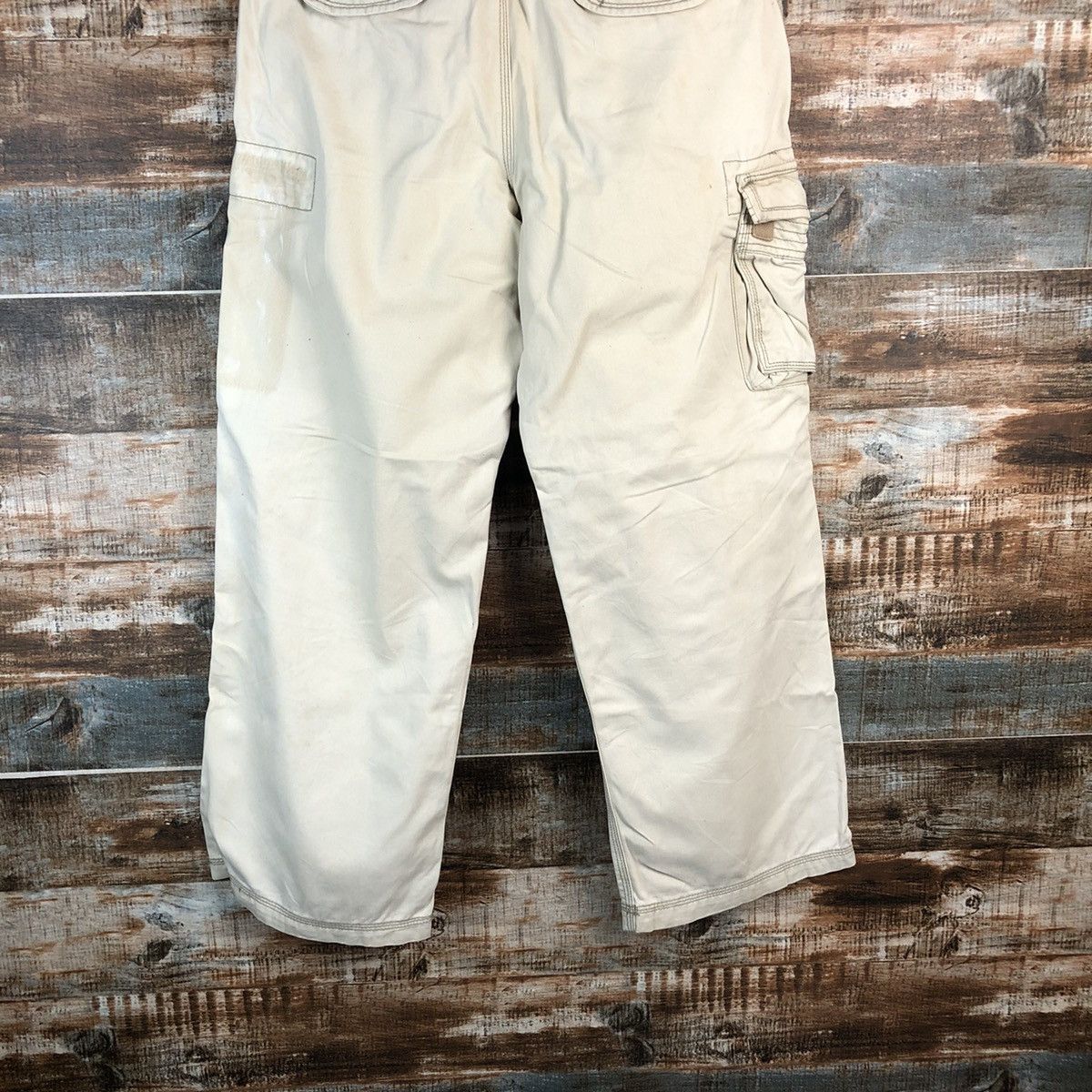 Arizona Jean Co. DL AriZona Jeanco. White Cargo Multipocket Pants #C641 Size US 31 - 16 Thumbnail