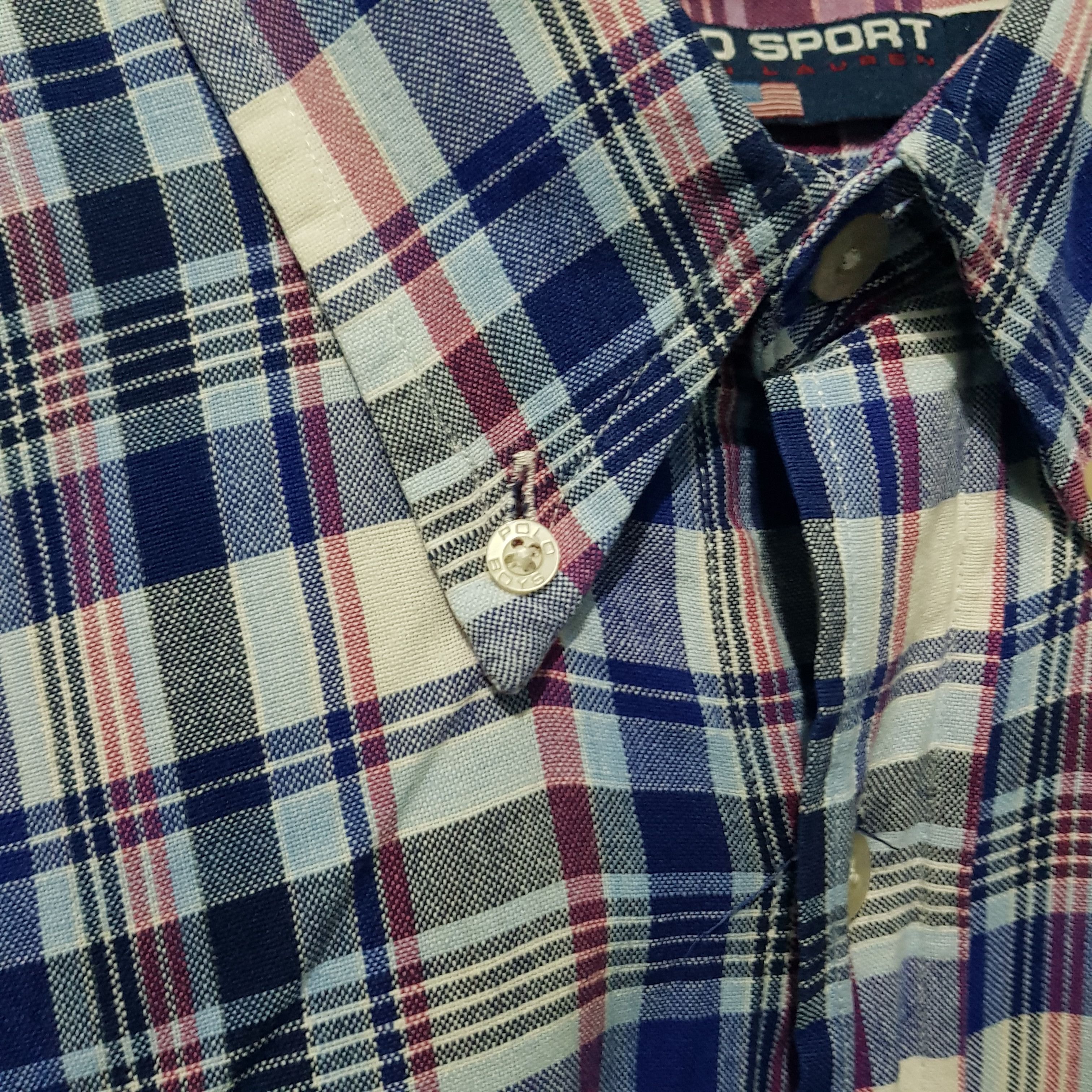 Polo Ralph Lauren Vintage Polo Sport Shirt Button Up Size US L / EU 52-54 / 3 - 2 Thumbnail