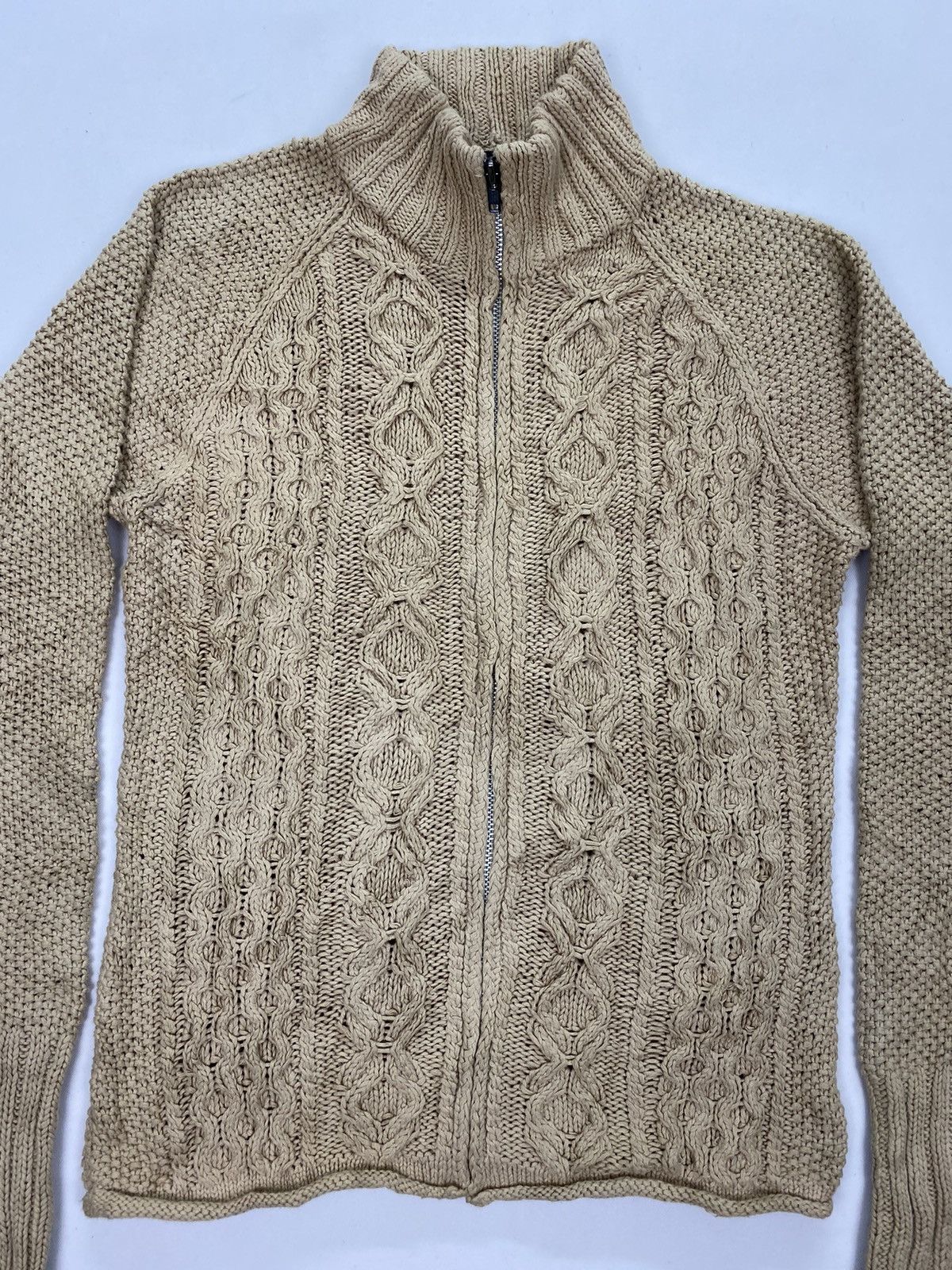 Designer × Japanese Brand Jusqua Cable Knit Sweater Size XS / US 0-2 / IT 36-38 - 3 Thumbnail