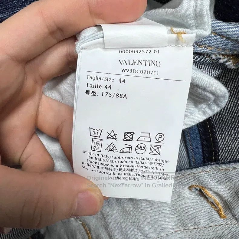 Valentino Valentino Geometric patchwork denim jacket Size US S / EU 44-46 / 1 - 6 Thumbnail