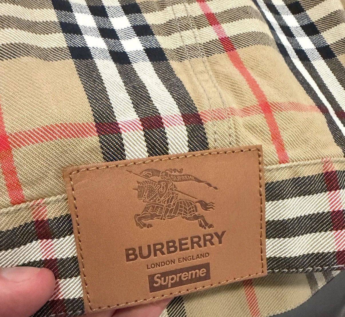 Burberry × Supreme Burberry Supreme Denim Trucker Size US XL / EU 56 / 4 - 8 Thumbnail