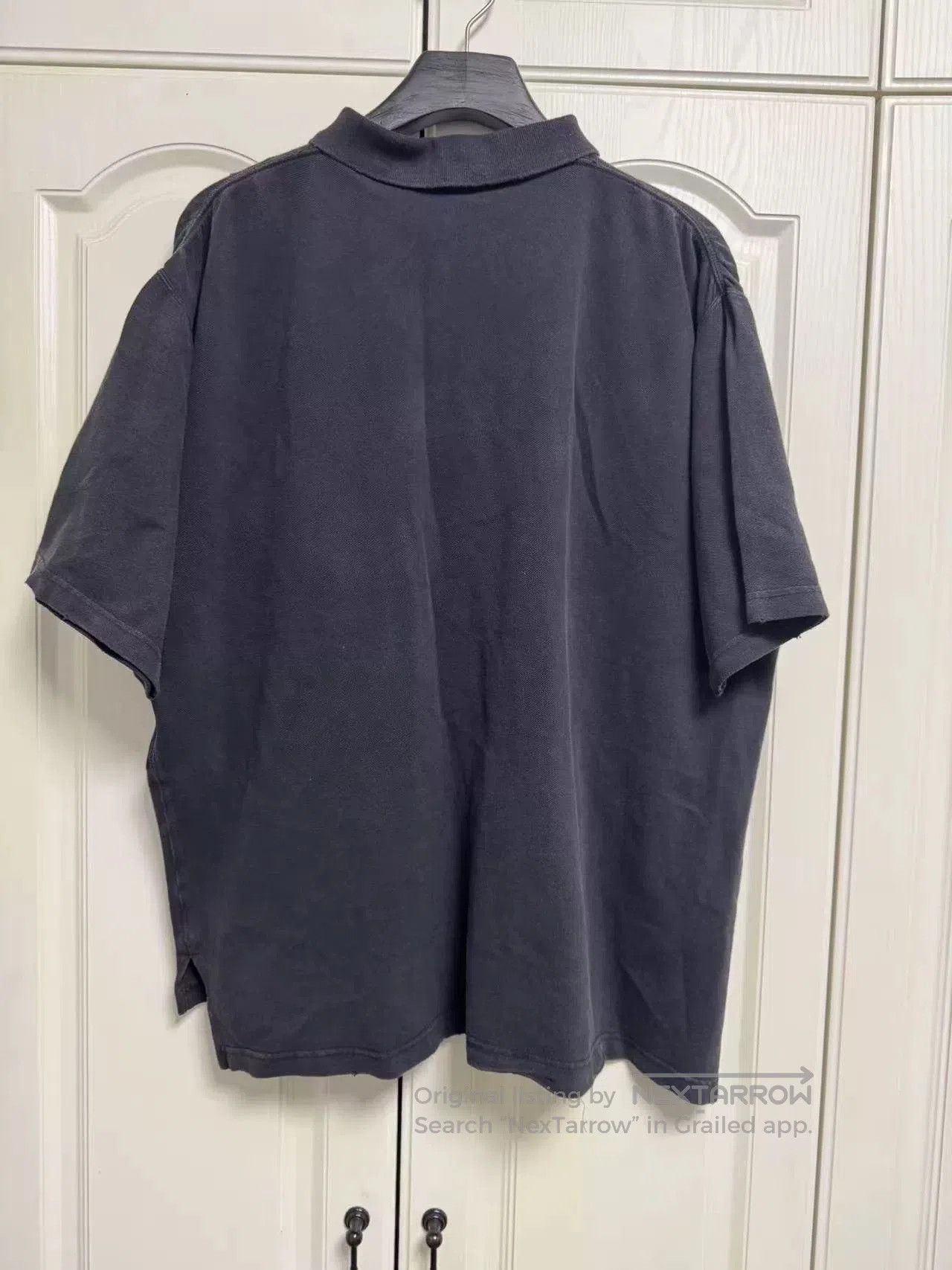 Balenciaga Balenciaga Black Wheat Embroidery Polo. Size US M / EU 48-50 / 2 - 2 Thumbnail