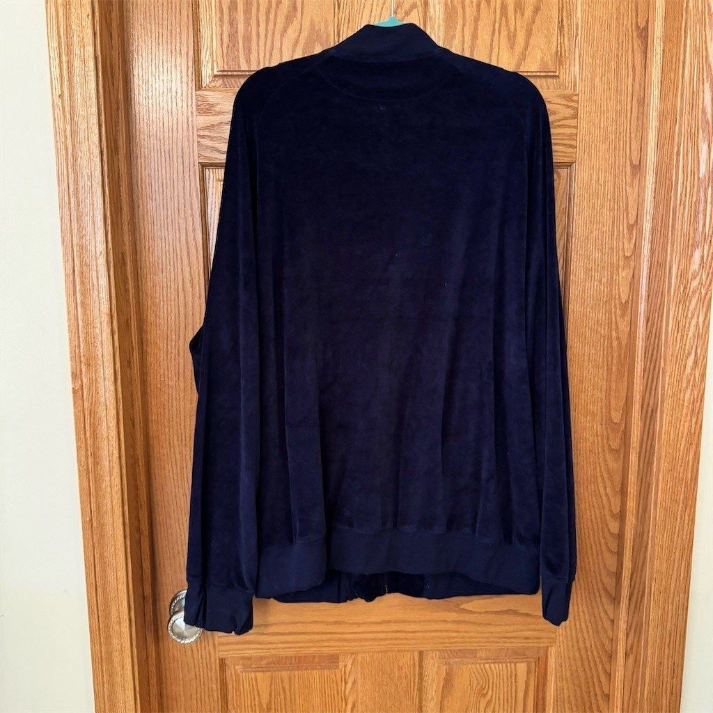 Polo Ralph Lauren Polo Ralph Lauren Track Jacket Mens 2XL Navy Blue Full Zip Size US XXL / EU 58 / 5 - 2 Thumbnail