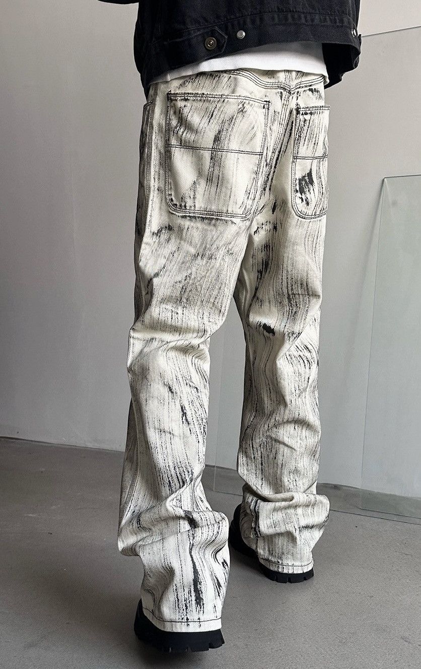 Japanese Brand × Vintage Avant garde fashion painted jeans pants Size US 34 / EU 50 - 3 Thumbnail