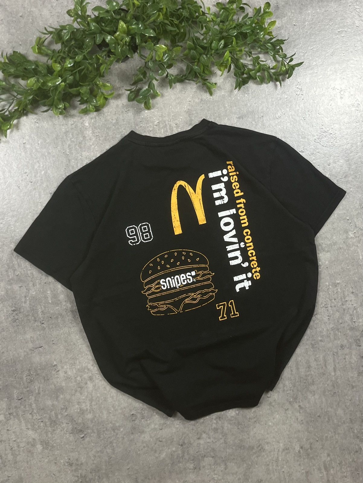 Snipes McDonald's x Snipes Black Graphic I'm Lovin' It Burger XL Size US L / EU 52-54 / 3 - 1 Thumbnail