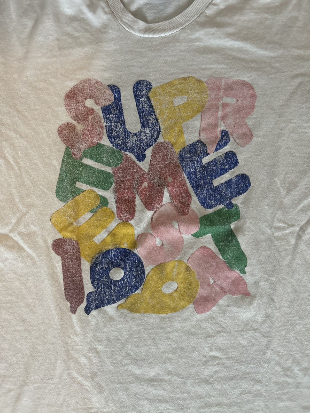 Supreme Supreme Balloon-Print White T-Shirt Size US M / EU 48-50 / 2 - 4 Thumbnail