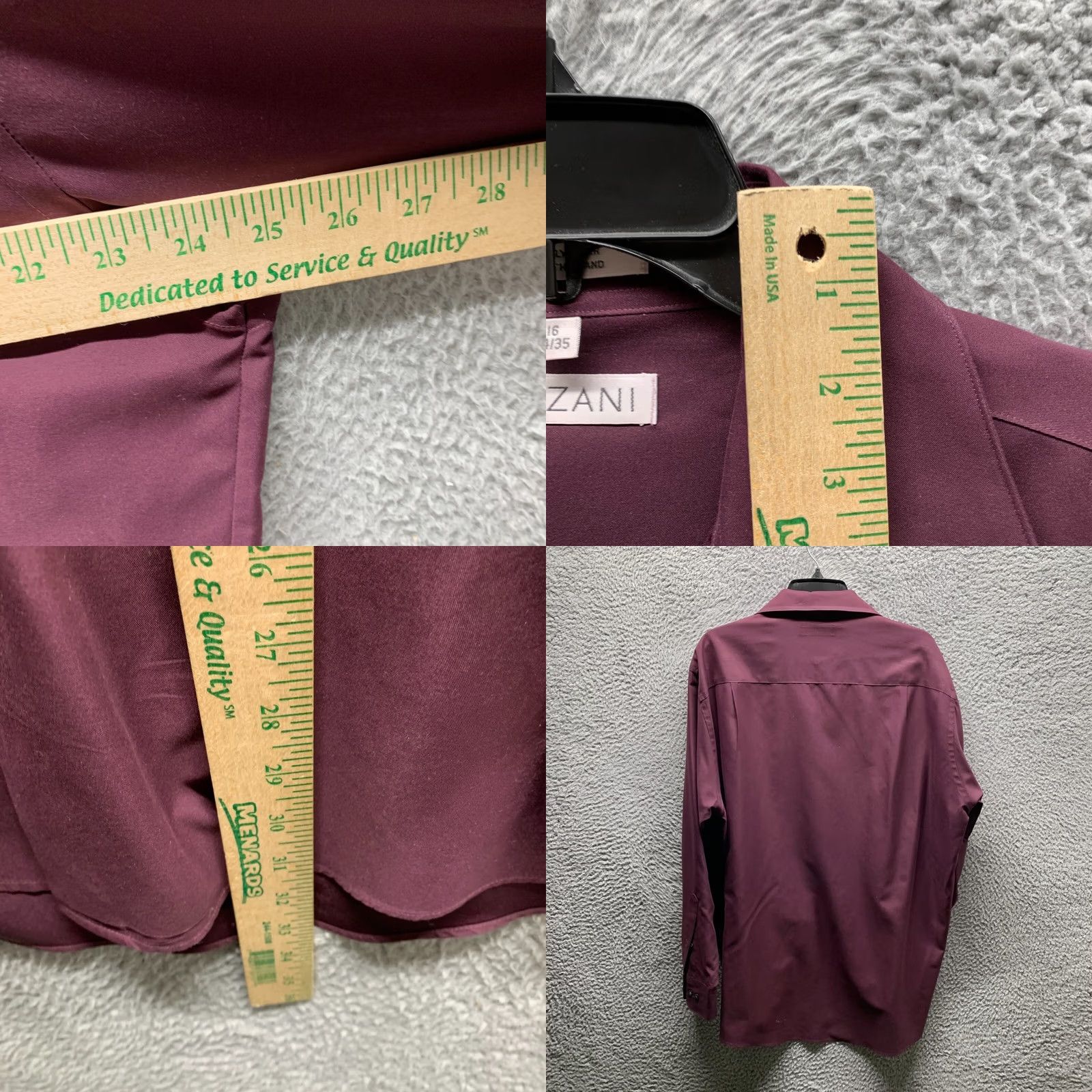 Vintage Cezani Shirt XL Red Hawaiian Mens Short/Long Sleeve Button-Up Collared Poly Lightweight Pockets Summer Beach Casual Business Party/Cocktail Size US XL / EU 56 / 4 - 9 Thumbnail
