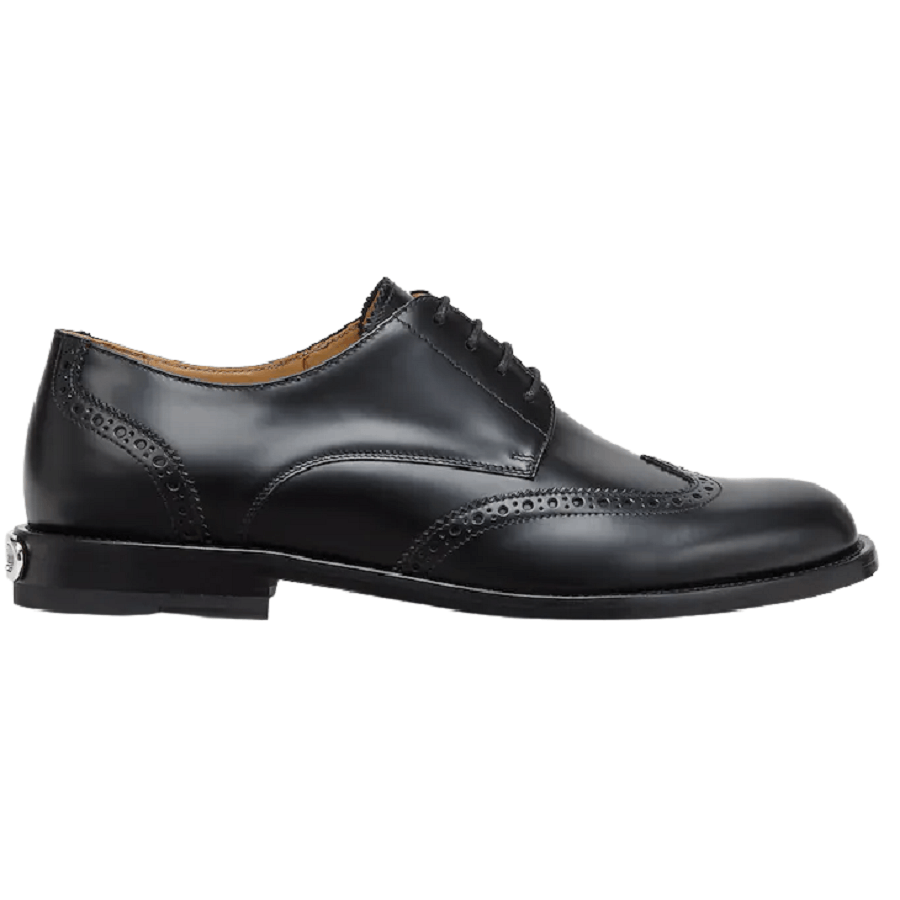o1loc1c0824 Lace Ups Shoe in Black