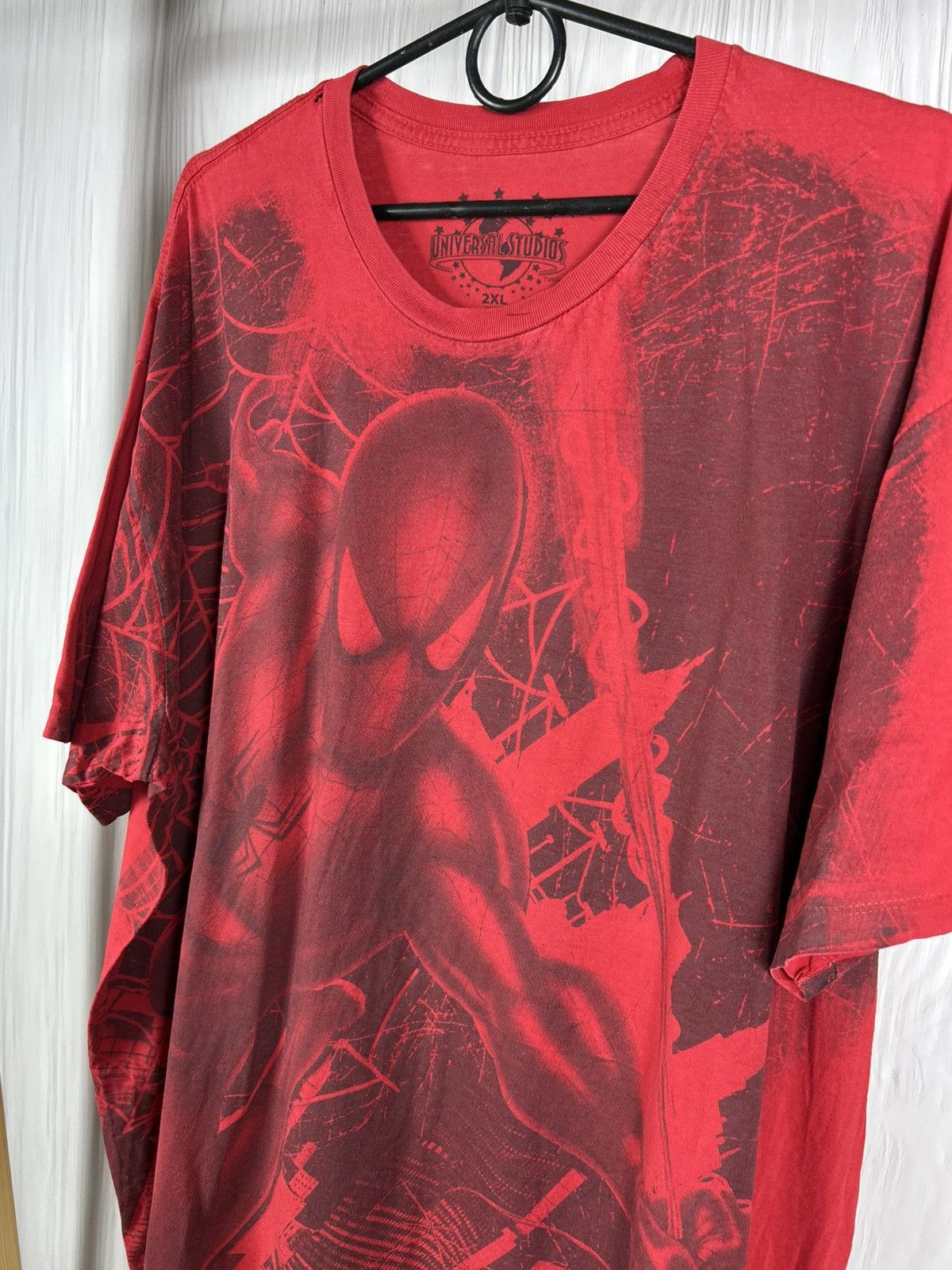 Universal Studios Rare Vintage AOP Spider Man All Over Printed Marvel T-Shirt Size US XXL / EU 58 / 5 - 3 Thumbnail