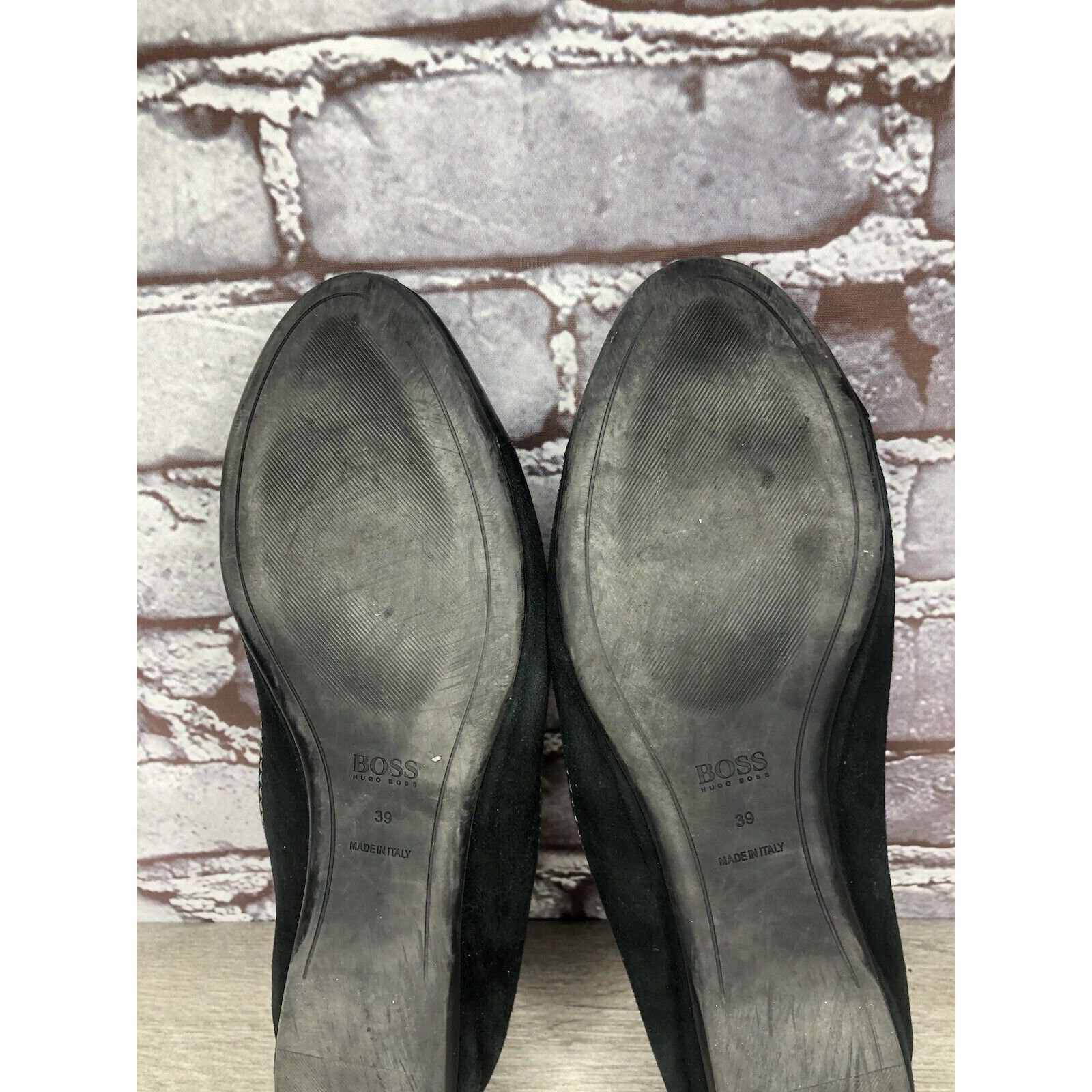 Hugo Boss Boss Hugo Boss Black Suede Leather Ballerina Flats Shoes Wom Size US 8.5 / IT 38.5 - 8 Thumbnail