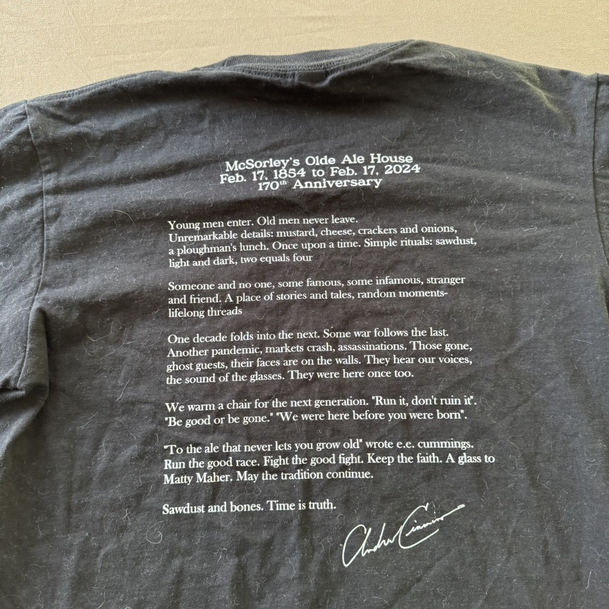 Vintage McSorley's Olde Ale House Anniversary Tee Size US S / EU 44-46 / 1 - 5 Thumbnail