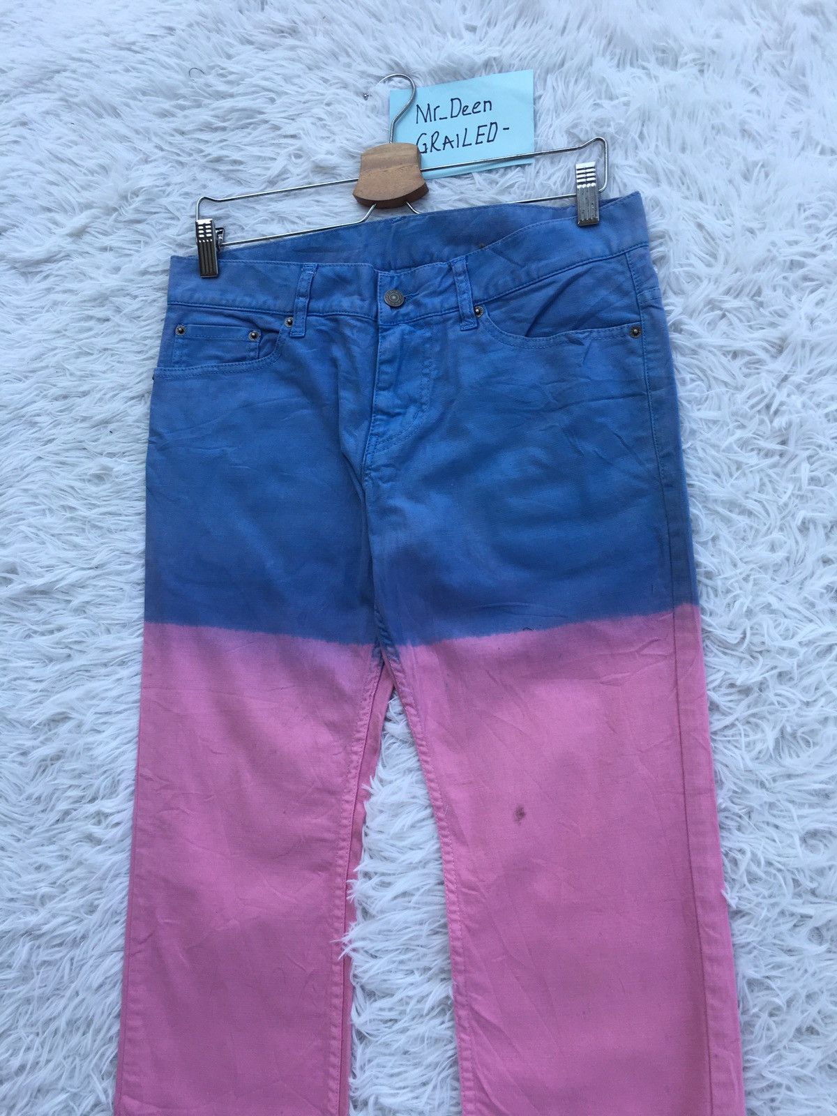 PPFM Rare Vintage PPFM Two Tone Jeans Size US 32 / EU 48 - 7 Thumbnail