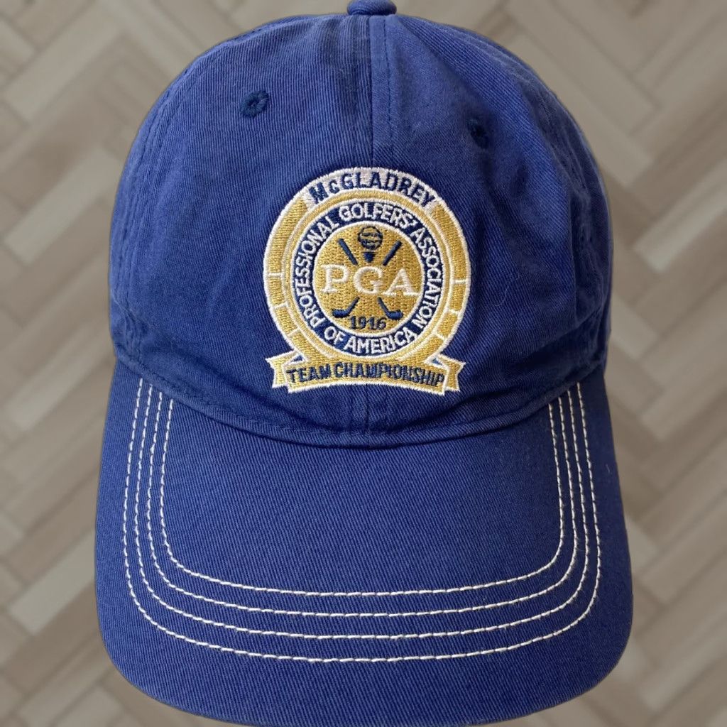 Callaway Callaway Baseball Cap H31 Blue Hat/Cap Men Adjustable Cotton Solid McGladrey PGA OF America Size ONE SIZE - 1 Thumbnail