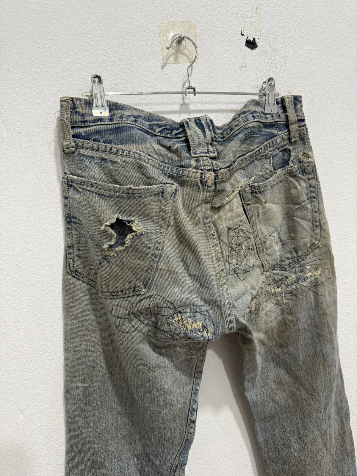 Blue Blue Japan Blue-Blue Japan Distress Selvedge Denim Size US 32 / EU 48 - 9 Thumbnail