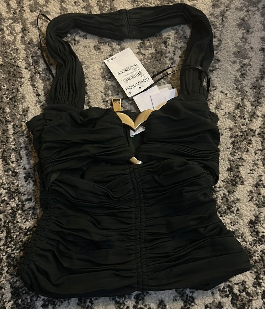 Area NYC Area Heart Ruched Halter Top size S Size S / US 4 / IT 40 - 7 Thumbnail