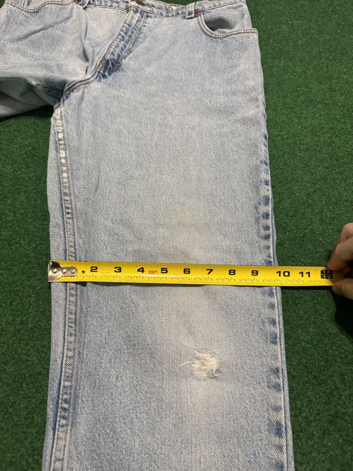 Levi's Vintage Clothing Vintage 90s Levi’s 551 Relaxed Fit 32x28 Distressed Jeans Size 36" / US 14 / IT 50 - 9 Thumbnail