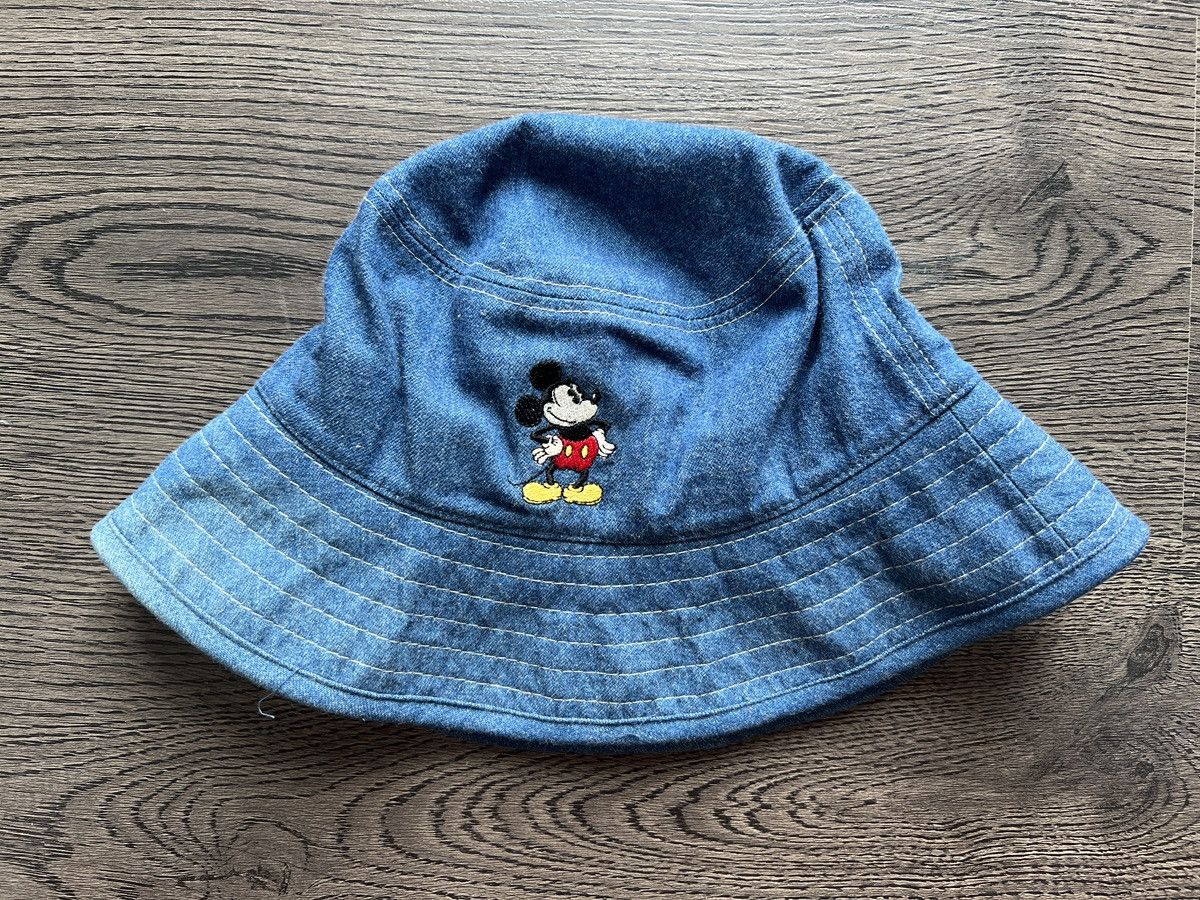 Disney × Mickey Mouse × Vintage Mickey Mouse Denim Bucket Hat Size ONE SIZE - 5 Thumbnail