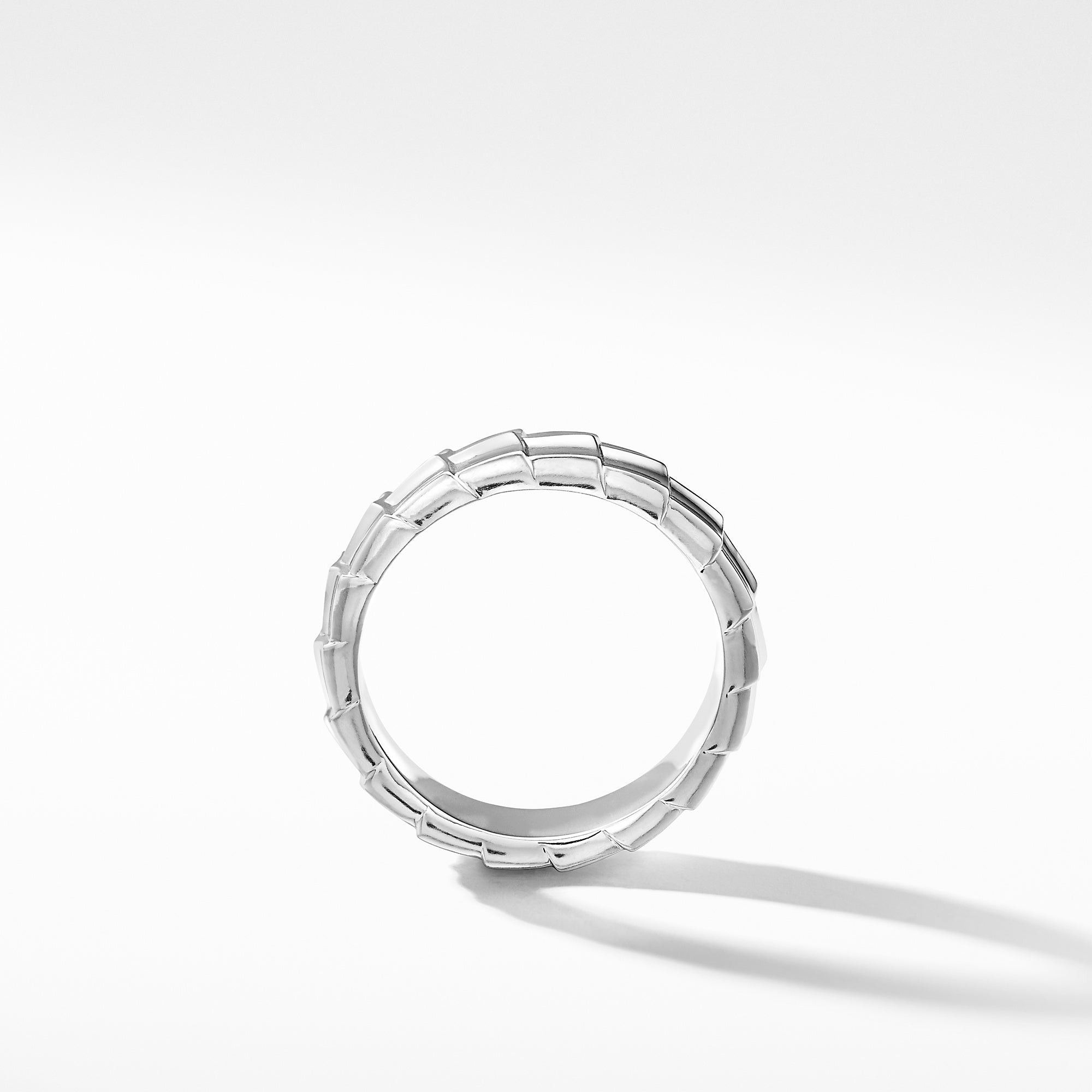 David Yurman o1w1db10526 R25212M/Size 8/Armory Band Ring in White Size ONE SIZE - 3 Thumbnail