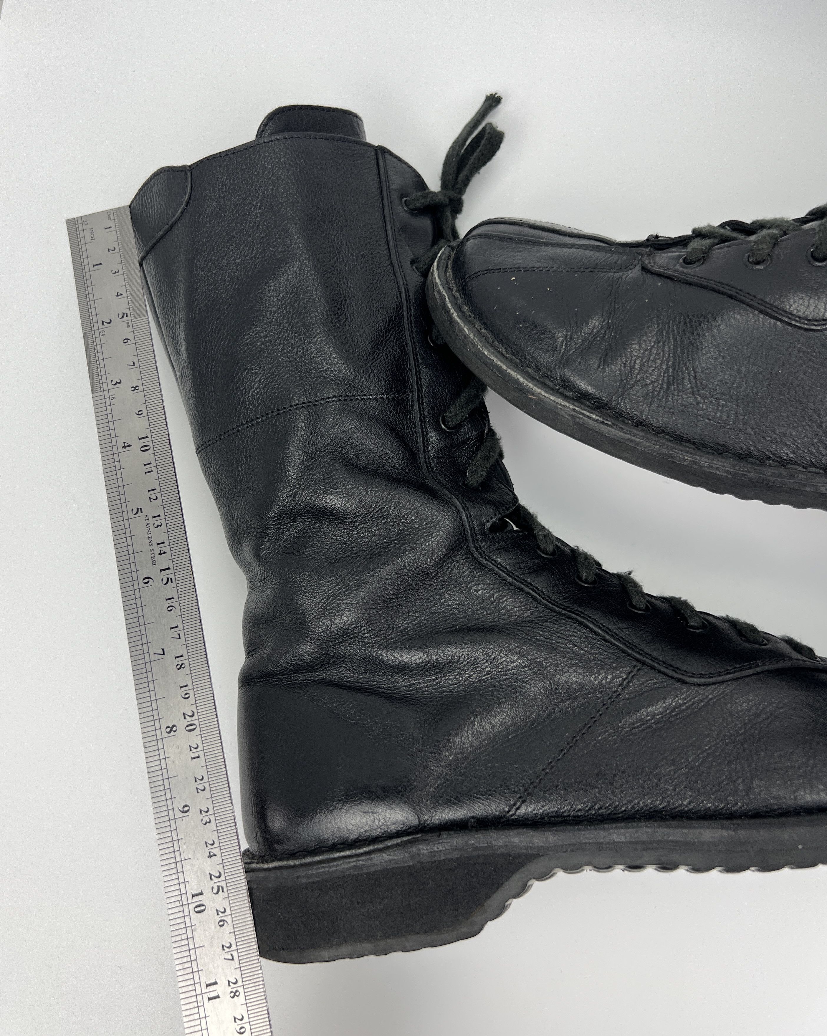 Vintage Vintage Avant Garde Laced Up Combat Leather Boots Size US 10 / IT 40 - 13 Thumbnail