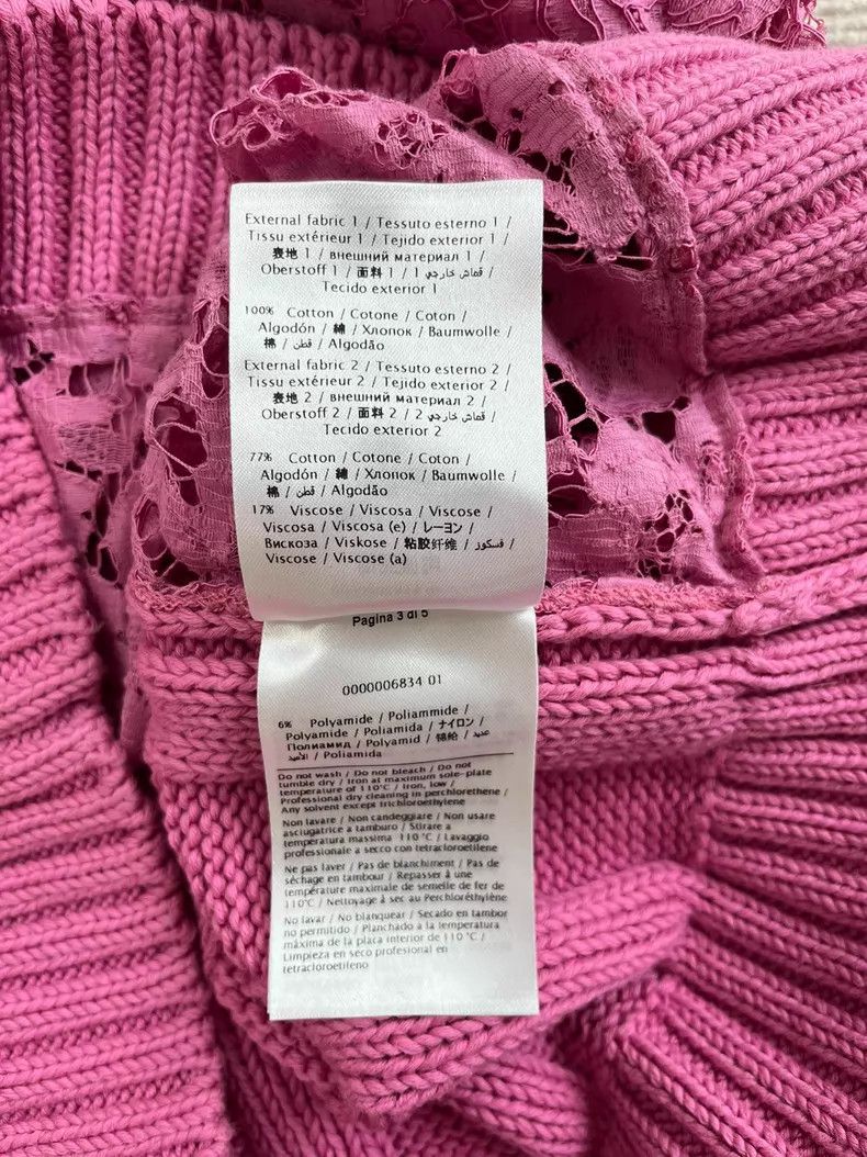 Valentino Valentino Pink knitted patchwork lace set Size S / US 4 / IT 40 - 8 Thumbnail