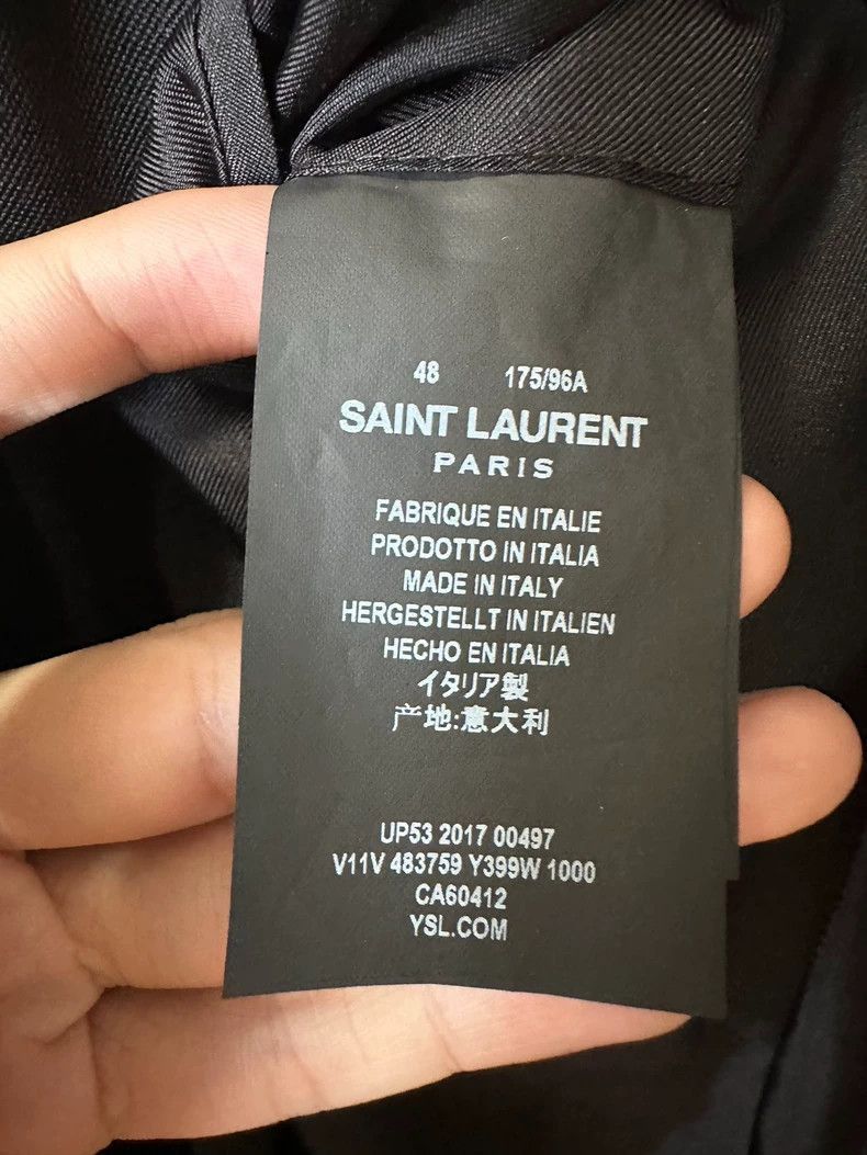 Saint Laurent Paris Saint Laurent Paris Heavy industry diamond studded suit jac Size US M / EU 48-50 / 2 - 6 Thumbnail