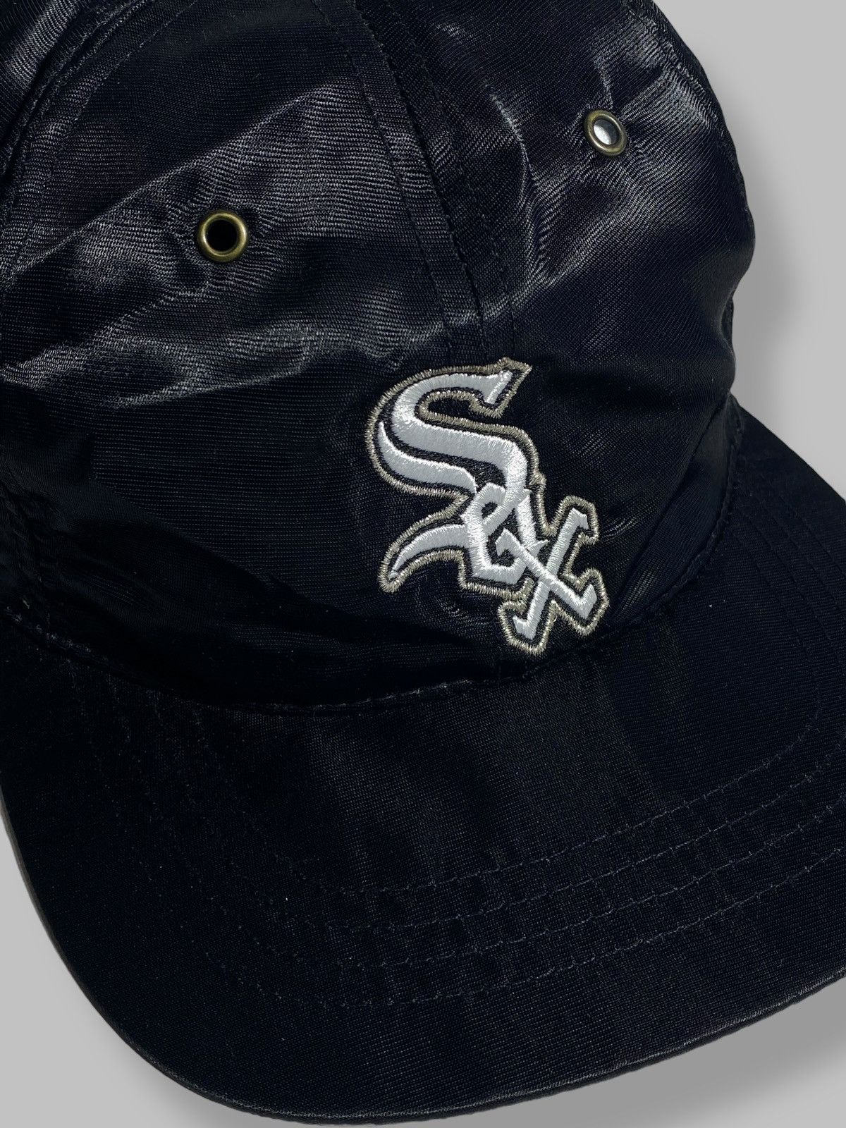 Starter Vintage 90s White Sox Starter Nylon Cap Rare USA Size ONE SIZE - 6 Thumbnail