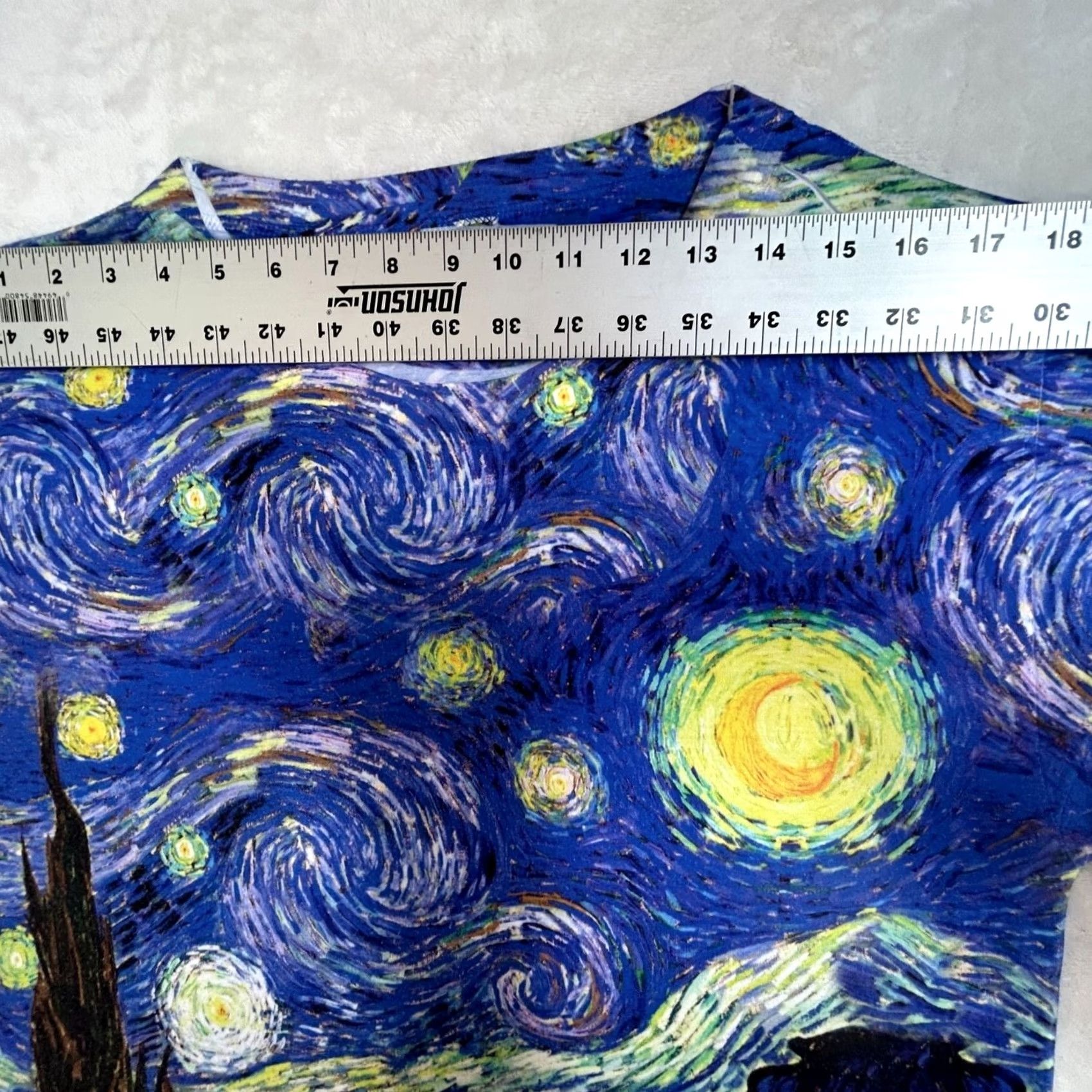 Vintage Yizzam Vincent Van Gogh The Starry Night T-Shirt Mens Medium Blue Short Sleeve Size US M / EU 48-50 / 2 - 4 Thumbnail