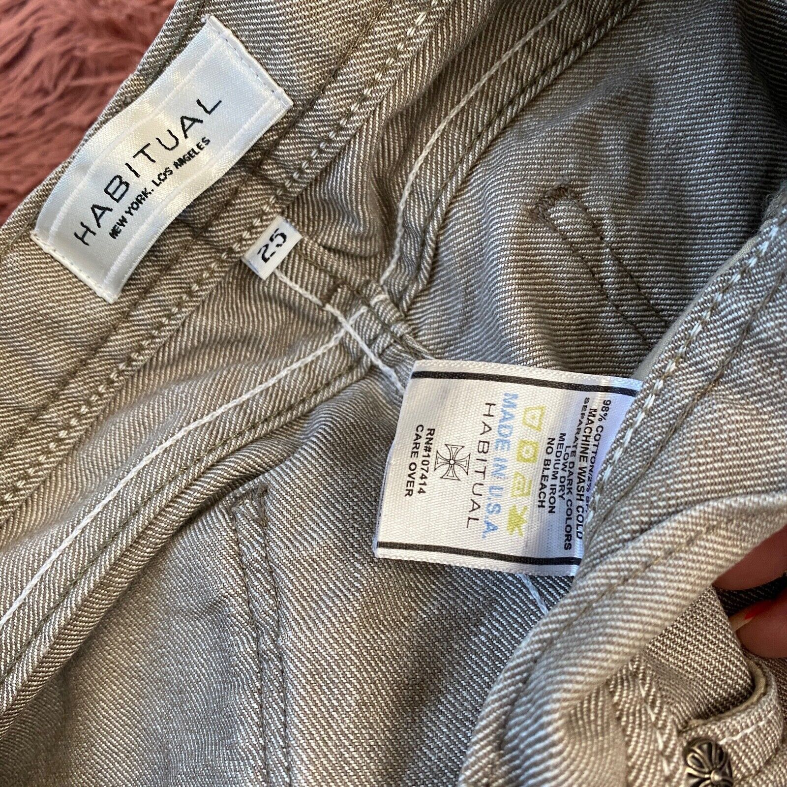 Other VTG Habitual Taupe Low Rise Bermuda Design Pocket Shorts 25 Size 25" / US 0 / IT 36 - 7 Thumbnail
