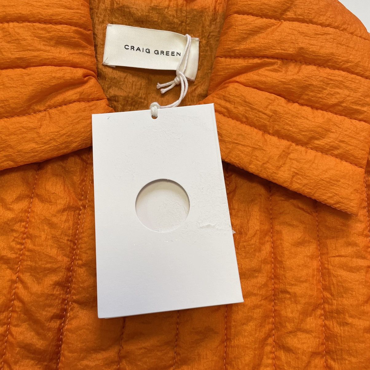 Craig Green S/S 22 Crinkle Orange Nylon Work Jacket Size US M / EU 48-50 / 2 - 6 Thumbnail