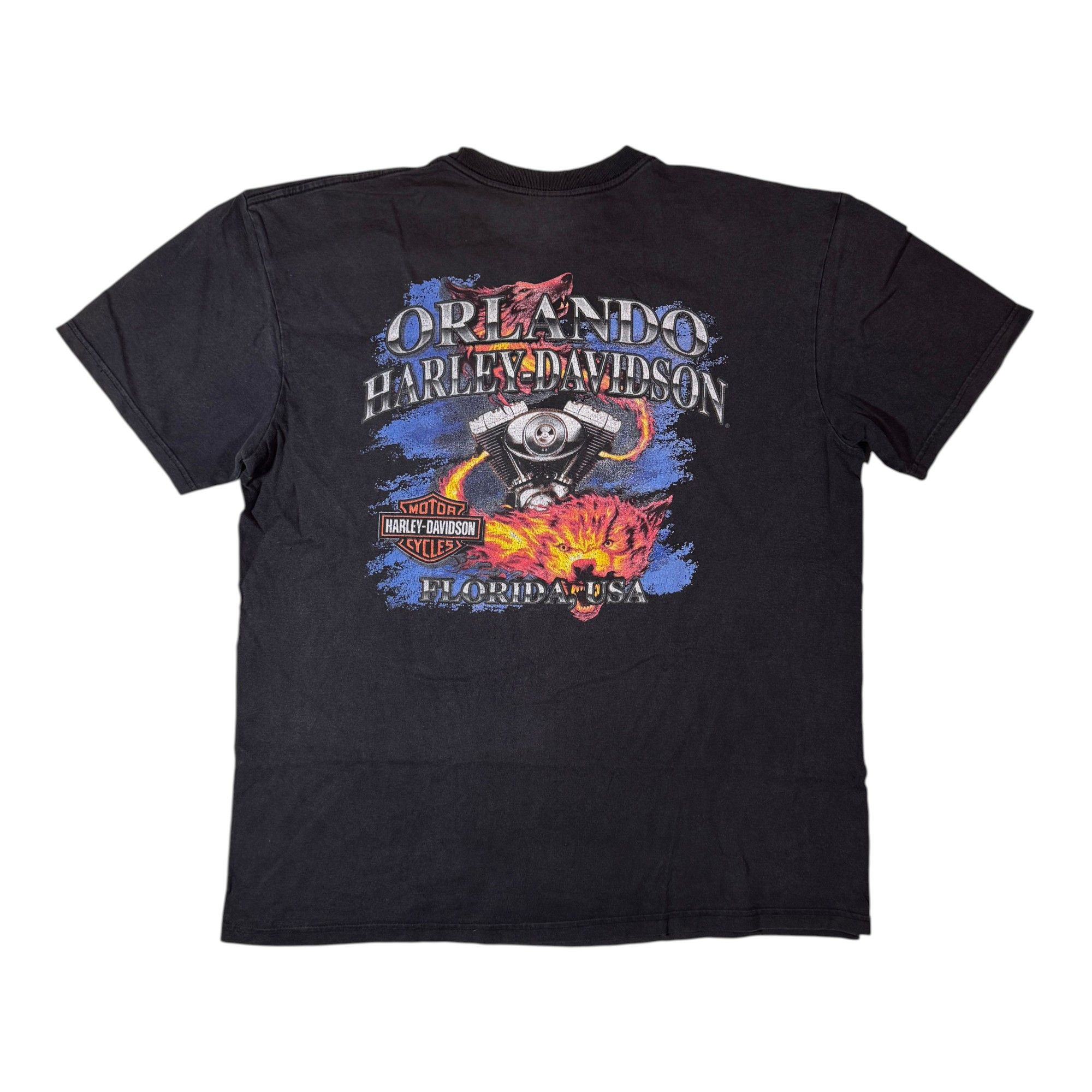Harley Davidson Vintage Harley Davidson T-shirt Orlando Biker Motorcycle Size US L / EU 52-54 / 3 - 2 Thumbnail