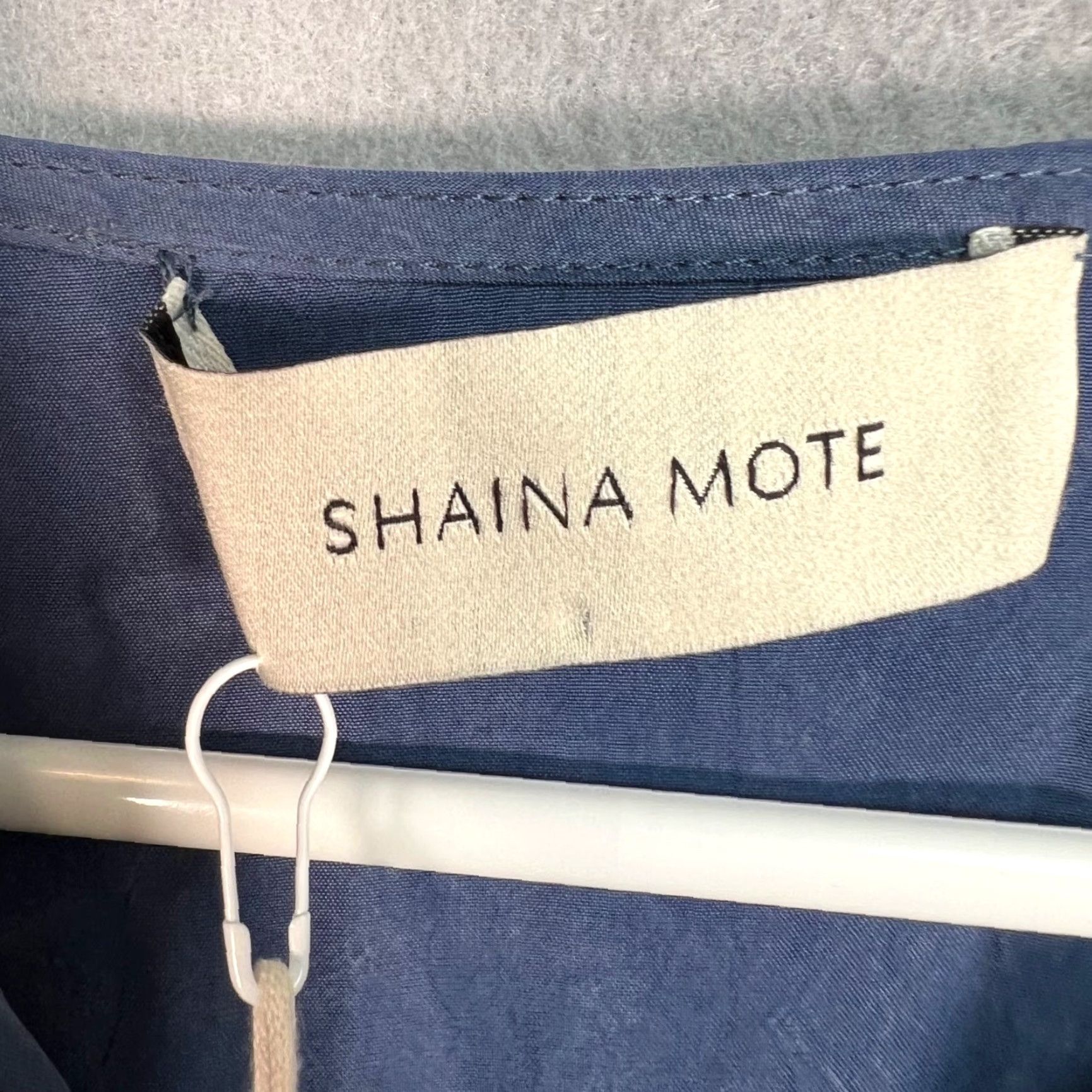 Shaina Mote Shaina Mote Womens Dress XS Blue Cupro Wrap Midi NEW Size XS / US 0-2 / IT 36-38 - 3 Thumbnail