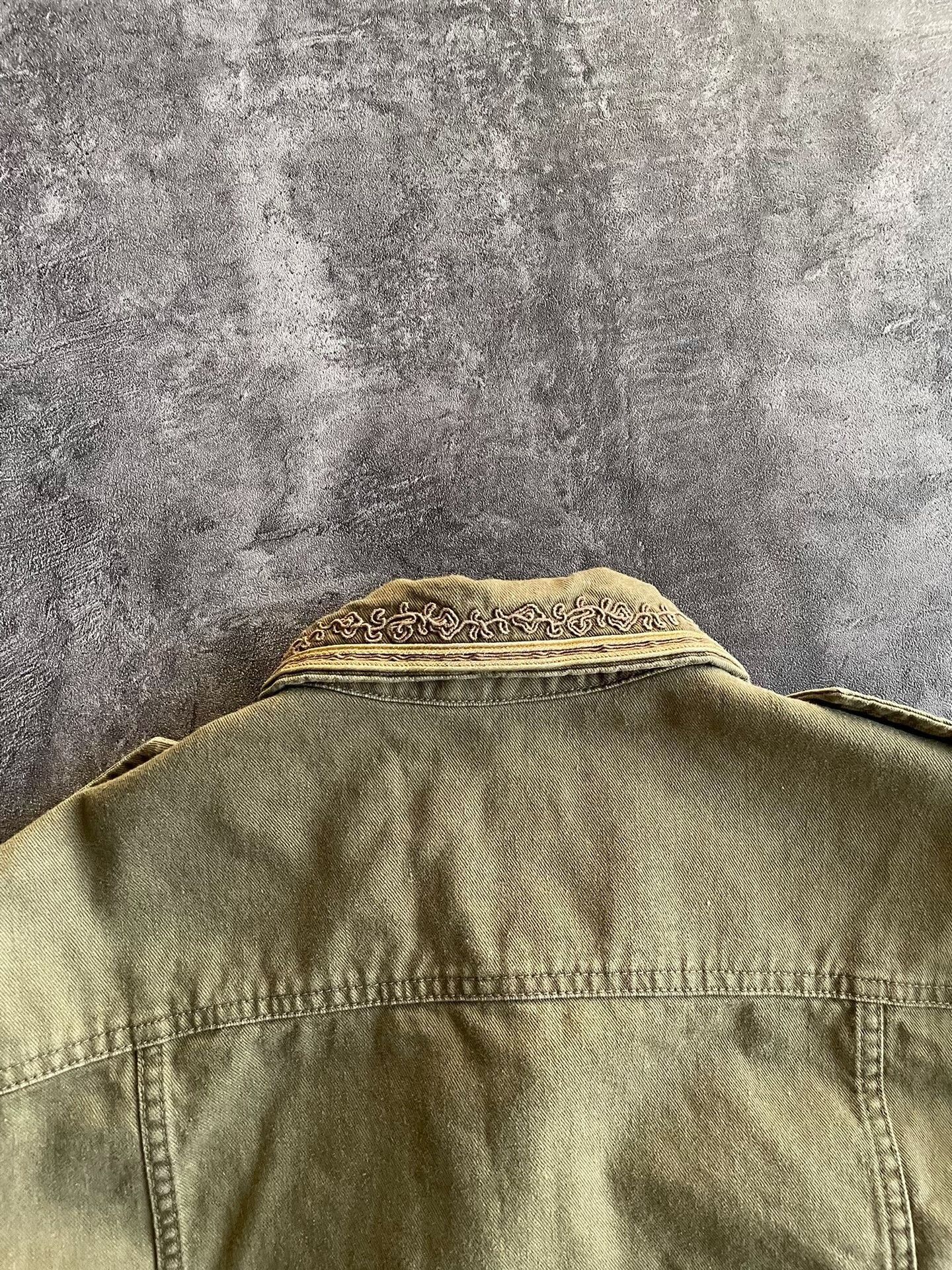 Saint Laurent Paris Saint Laurent Military Green Jacket with Embroidery. Size US L / EU 52-54 / 3 - 6 Thumbnail
