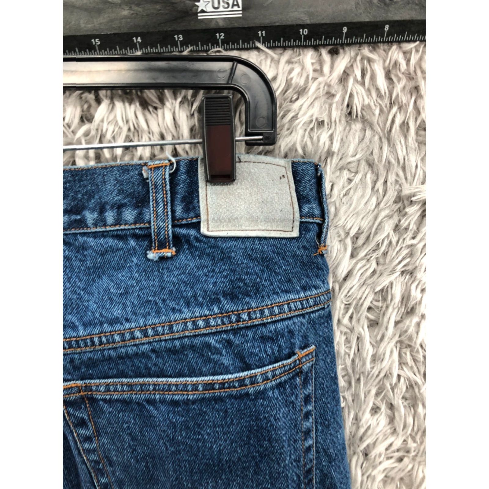 Denime Work N Sport Jeans Mens Straight Leg 36 Dark Blue Denim City 5-Pocket Jeans Mens Size US 36 / EU 52 - 6 Thumbnail