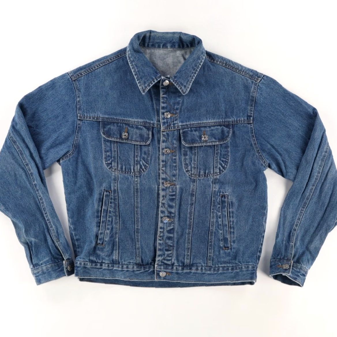 Vintage VTG Strawberry Winnie the Pooh Denim Jacket Blue Men's L Shirt Size US L / EU 52-54 / 3 - 4 Thumbnail