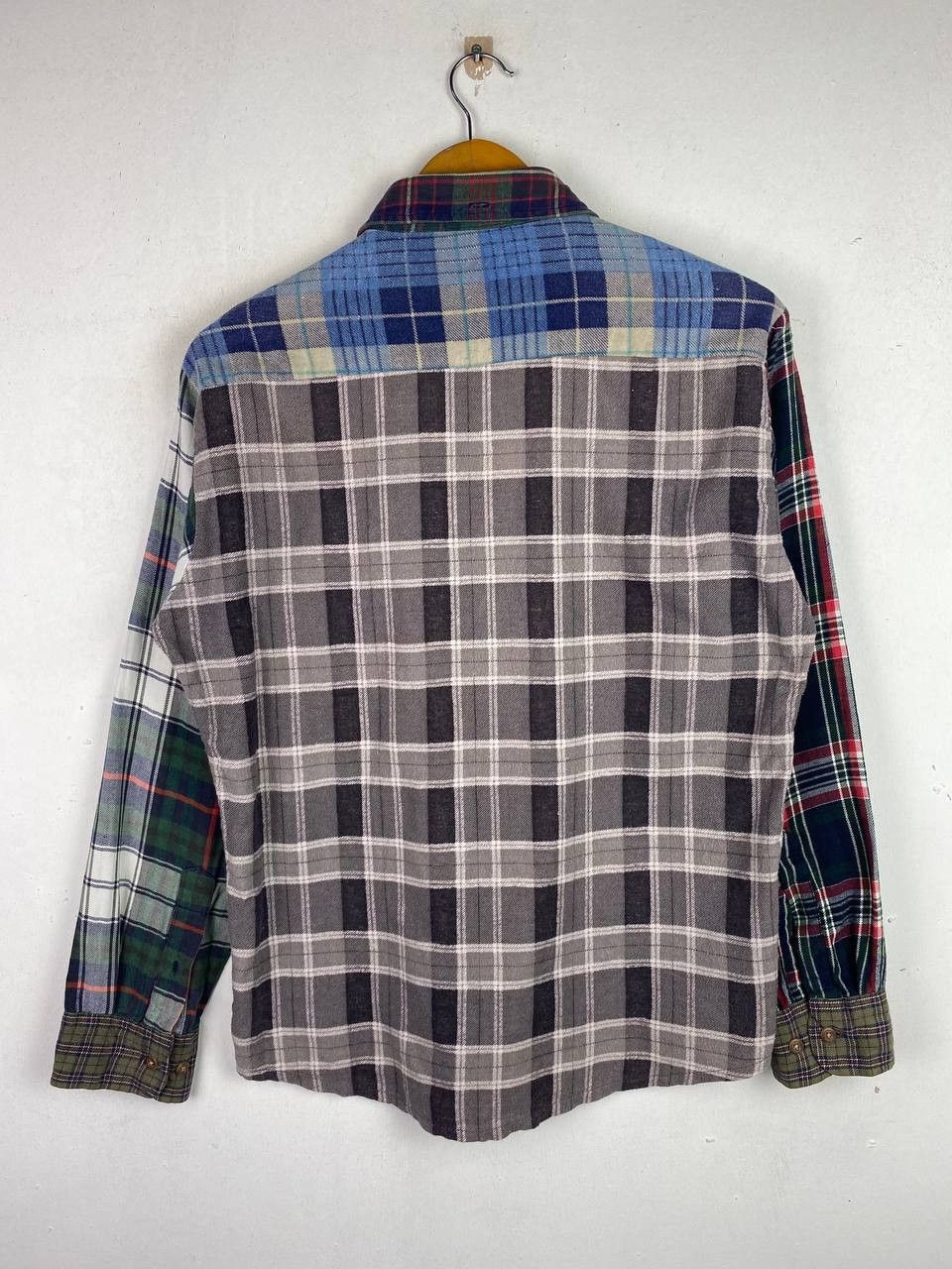 Japanese Brand japanese brand patchworks flannel shirt nice design Size US M / EU 48-50 / 2 - 6 Thumbnail