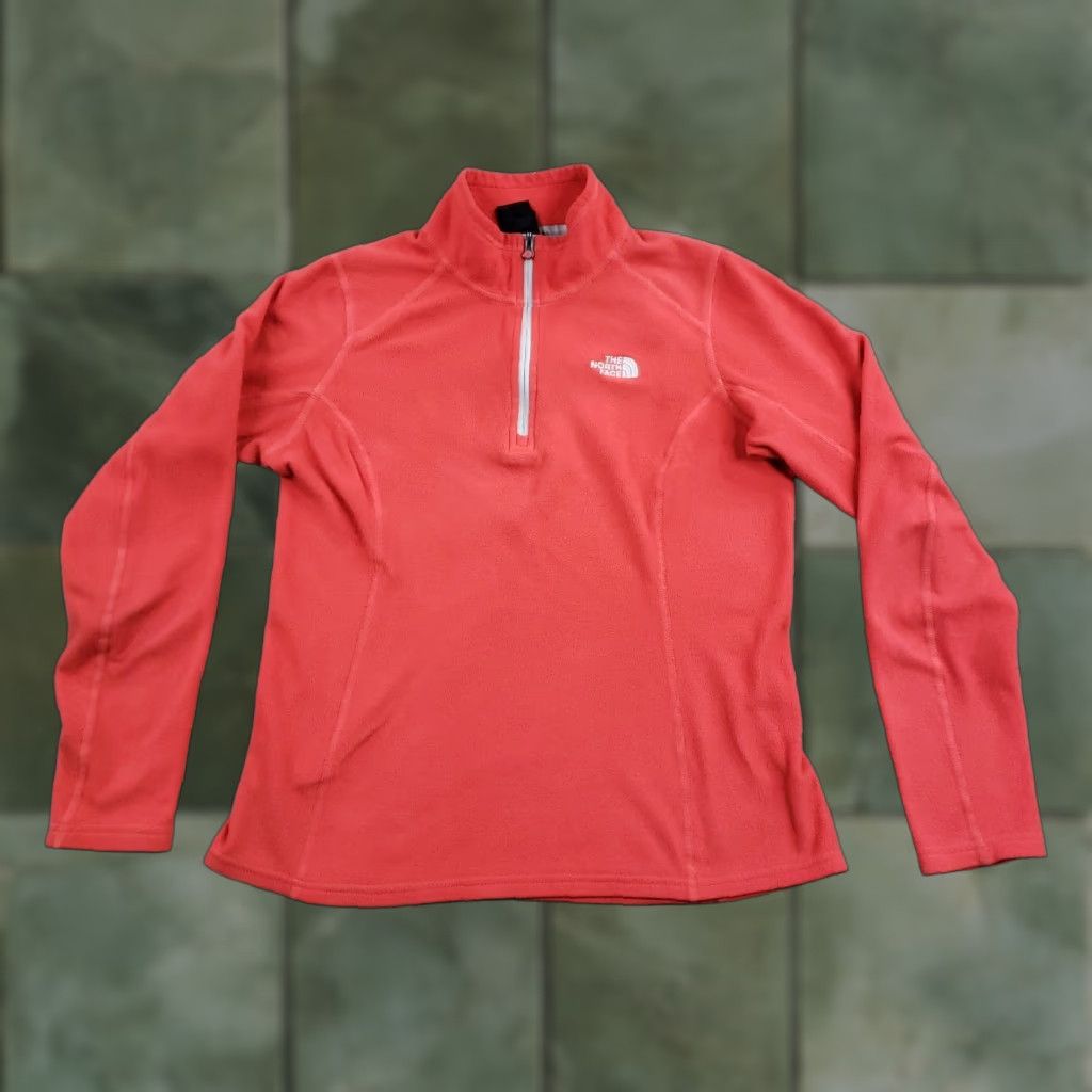 The North Face The North Face Fleece Sweatshirt Womens M Orange 1/4 Zip Sweater Lightweight Shirt Womens Medium Orange 1/4 Zip Fleece Sweatshirt The North Face Size M / US 6-8 / IT 42-44 - 1 Thumbnail
