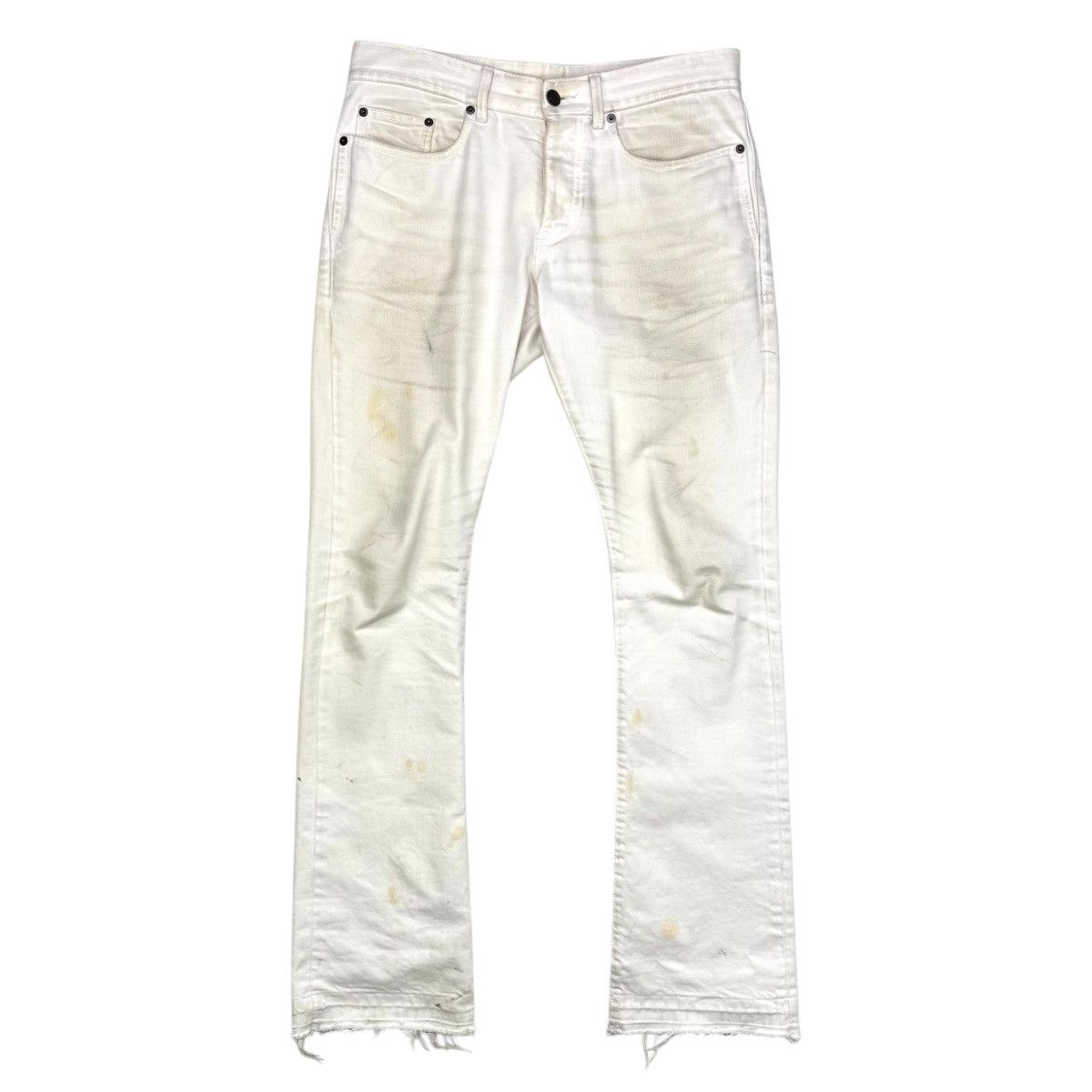 Saint Laurent Paris SAINT LAURENT PARIS SS19 WHITE D17 DENIM Size US 30 / EU 46 - 2 Thumbnail