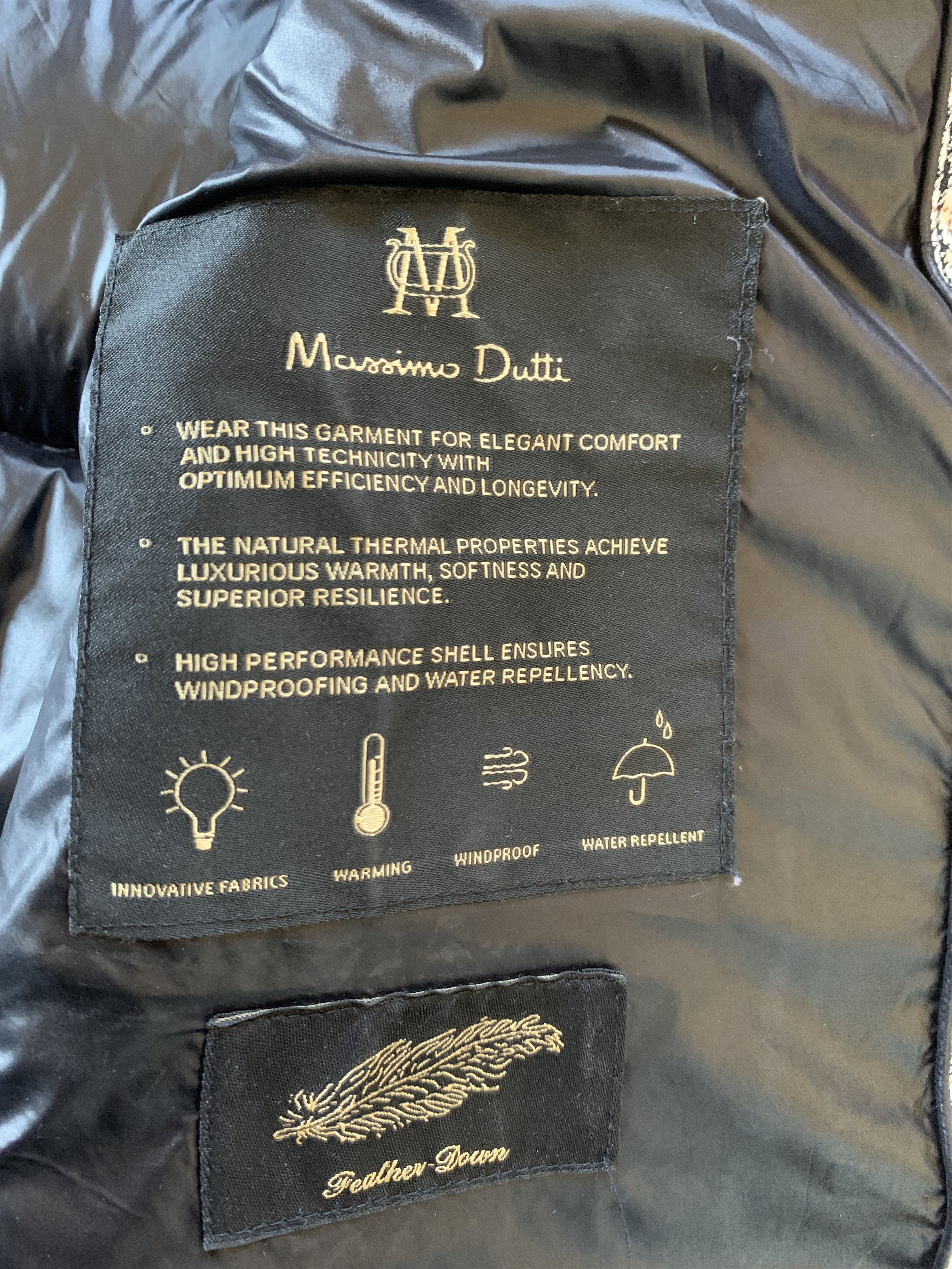 Massimo Dutti Massimo Dutti Womens Check Long Down Jacket Size M / US 6-8 / IT 42-44 - 7 Thumbnail