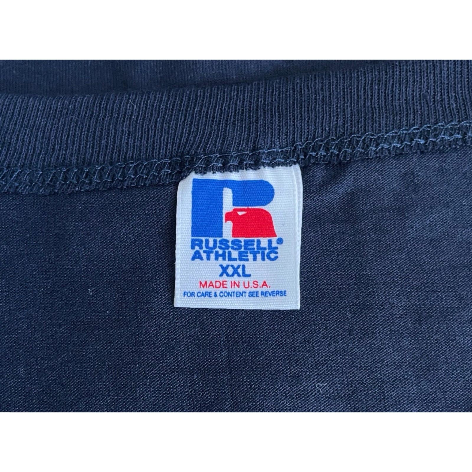 Russell Athletic VINTAGE Russell Athletic Henley TShirt Mens XXL Deadstock NWOT 90s Made USA Blue 2XL Navy 90s Mens Shirts Size US XXL / EU 58 / 5 - 4 Thumbnail