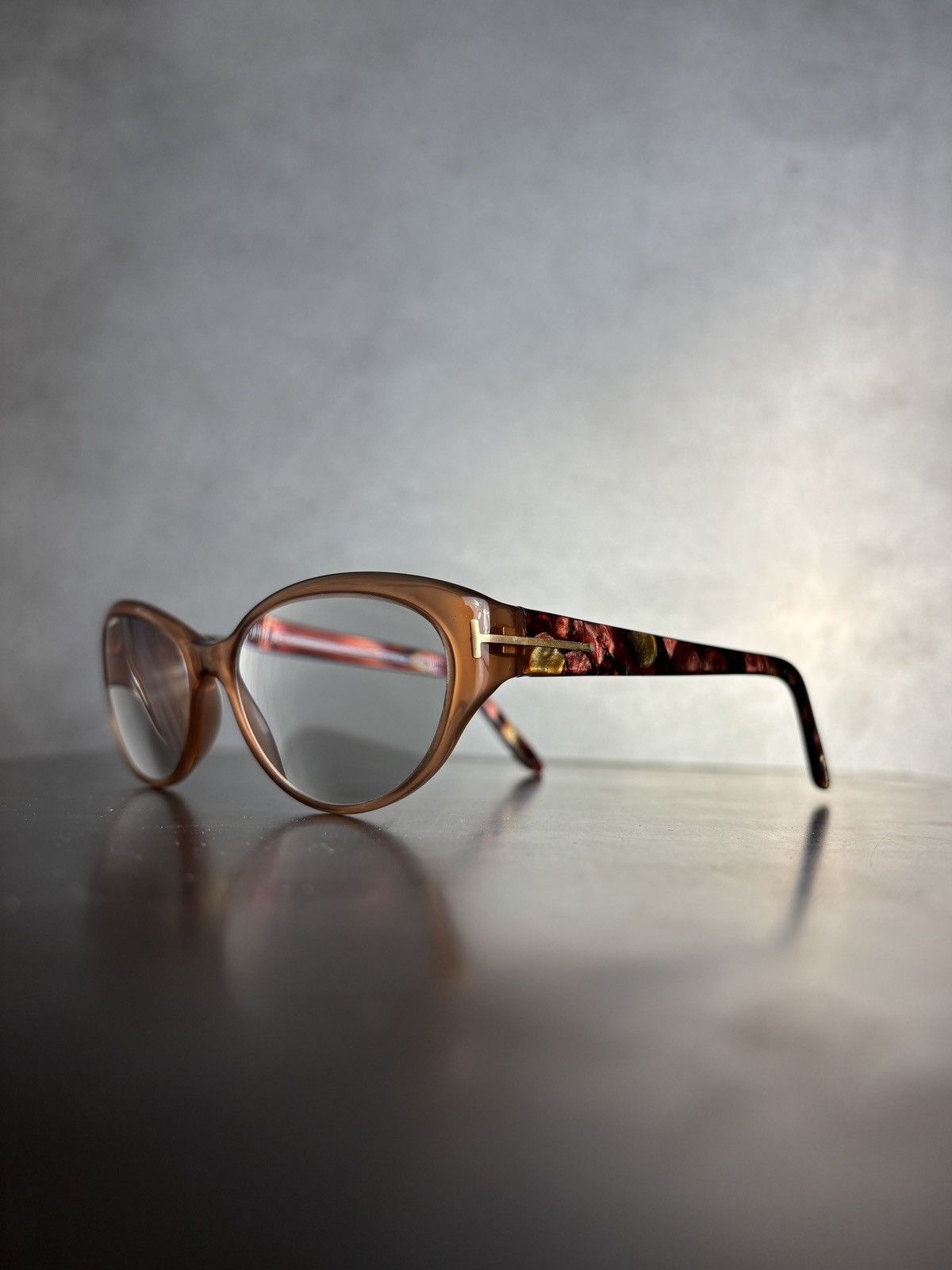 Tom Ford Tom Ford Eyeglasses TF 5244 Oval Cat Eye 1980s Pattern Size ONE SIZE - 2 Thumbnail
