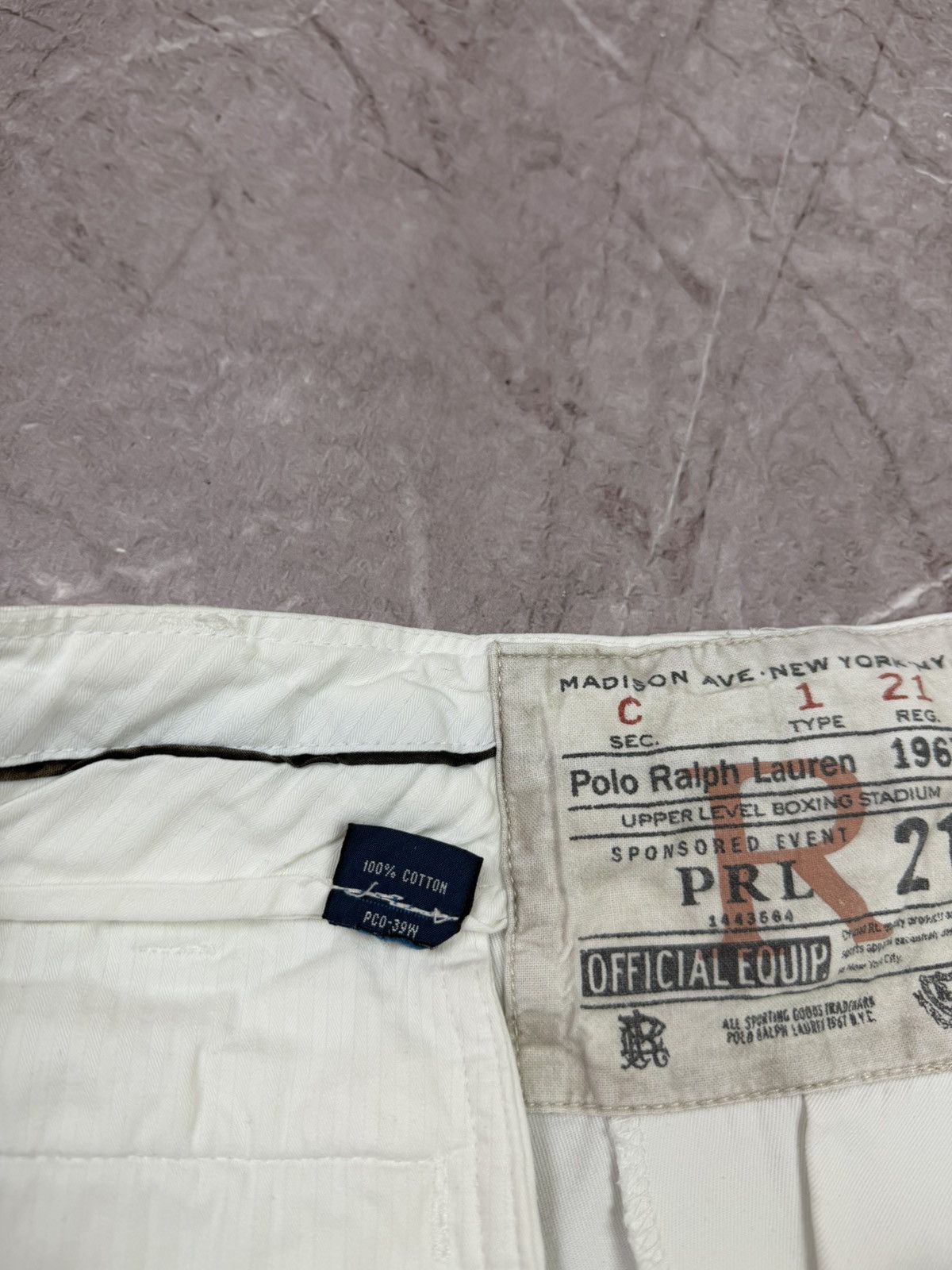 Polo Ralph Lauren VTG Style Polo Ralph Lauren Boxing Club Shorts White Size US 34 / EU 50 - 11 Thumbnail