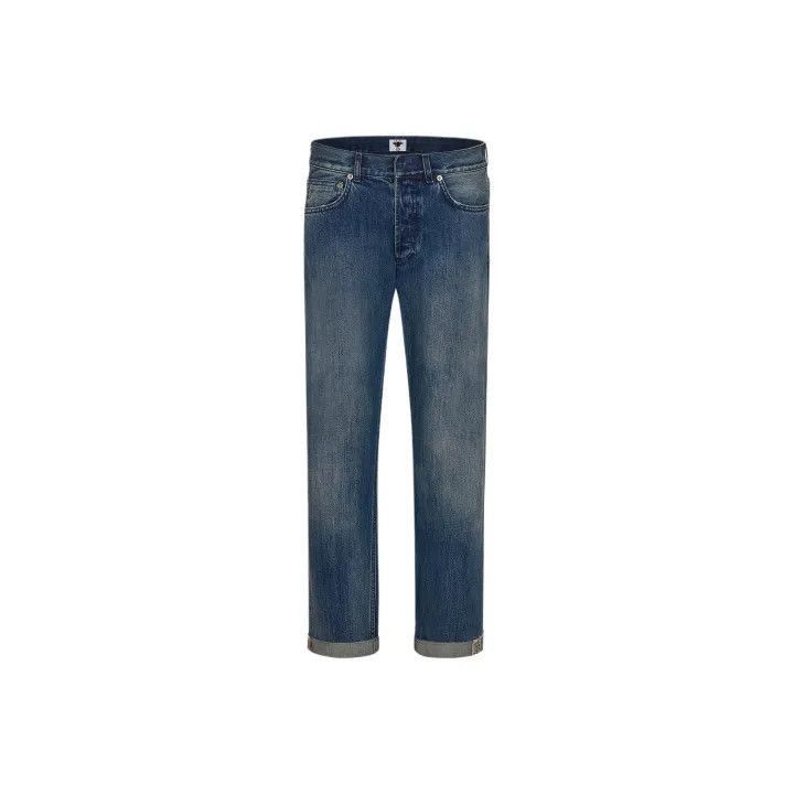 Dior Dior Women's Straight Denim Pants with Logo Detail 0079-250 Size 35" - 1 Thumbnail