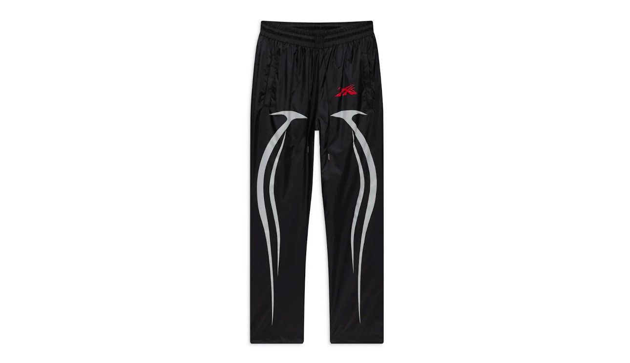 image of Hellstar Nylon Track Pants Capsule 11 Xxl 03/2024 in Black, Men's (Size 40)