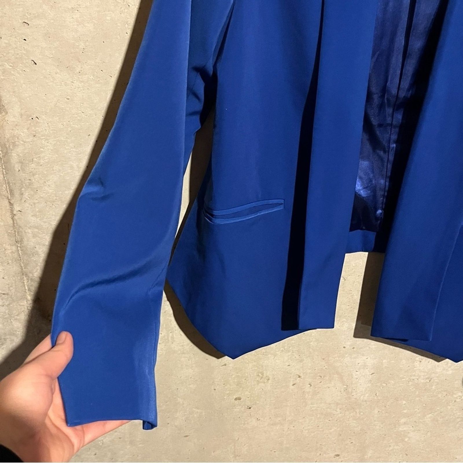 Other G by Giuliana Rancic Royal Blue Blazer Size M Open Front Size M / US 6-8 / IT 42-44 - 2 Thumbnail