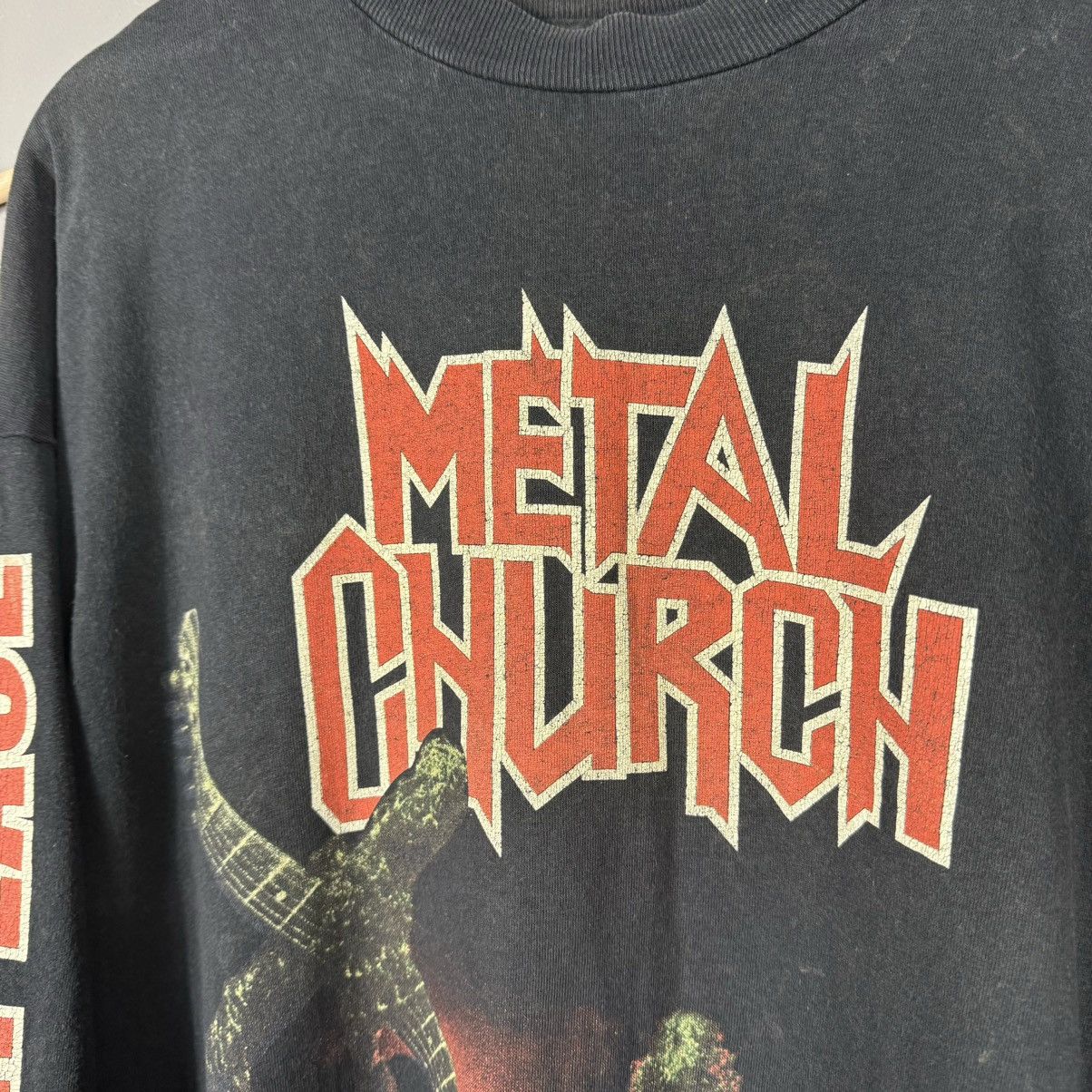 Band Tees Vintage 1999 METAL CHURCH Masterpeace Long Sleeve T-shirt Size US XL / EU 56 / 4 - 12 Thumbnail