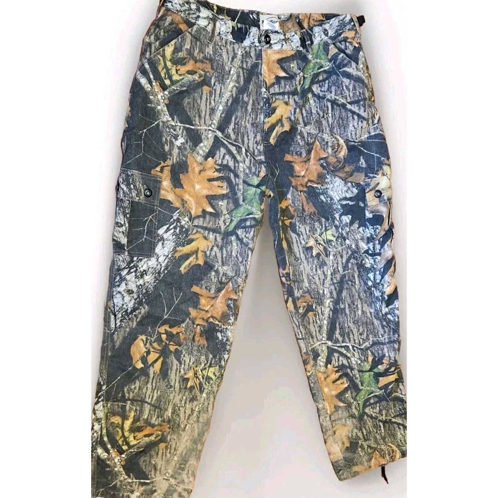 Vintage VINTAGE Mossy Oak Field Staff Camo Pants Mens XL 38x32 Break Up Utility Cargo Rise High VTG Size US 36 / EU 52 - 2 Thumbnail