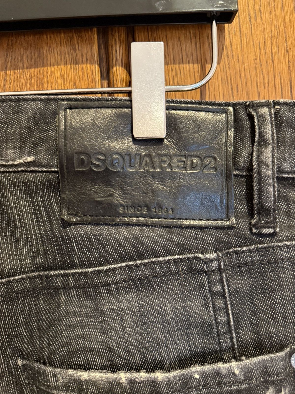 Dsquared2 FW16 Dsquared2 destroyed biker denim jeans grey black 50 Size US 34 / EU 50 - 22 Thumbnail