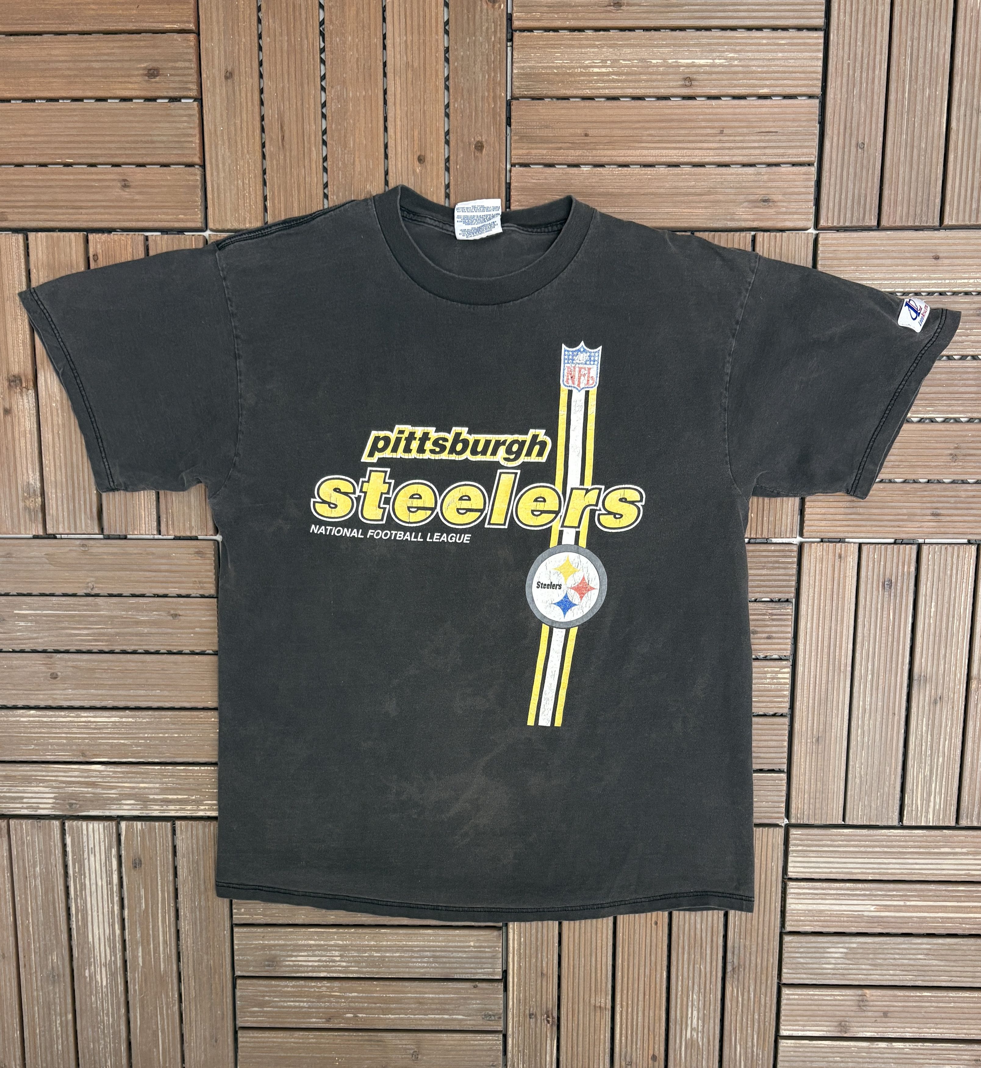 Logo Athletic × Vintage Pittsburgh Steelers Vintage Black T-Shirt Tee Size US L / EU 52-54 / 3 - 1 Thumbnail