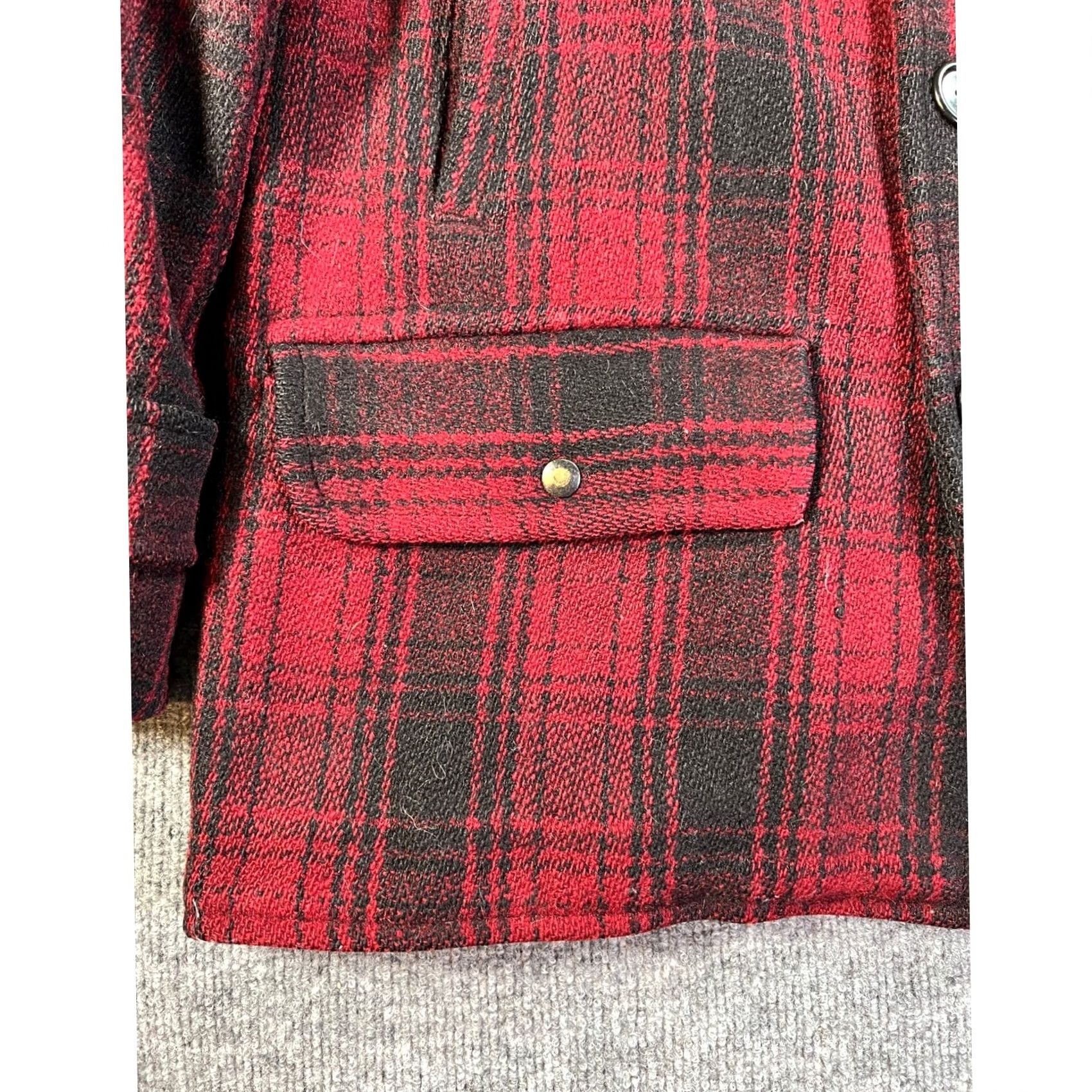 Carter's VINTAGE Carter's H.W. Carter & Sons Wool Hunting Jacket Mens XL Red Black 1950s Size US XL / EU 56 / 4 - 6 Thumbnail